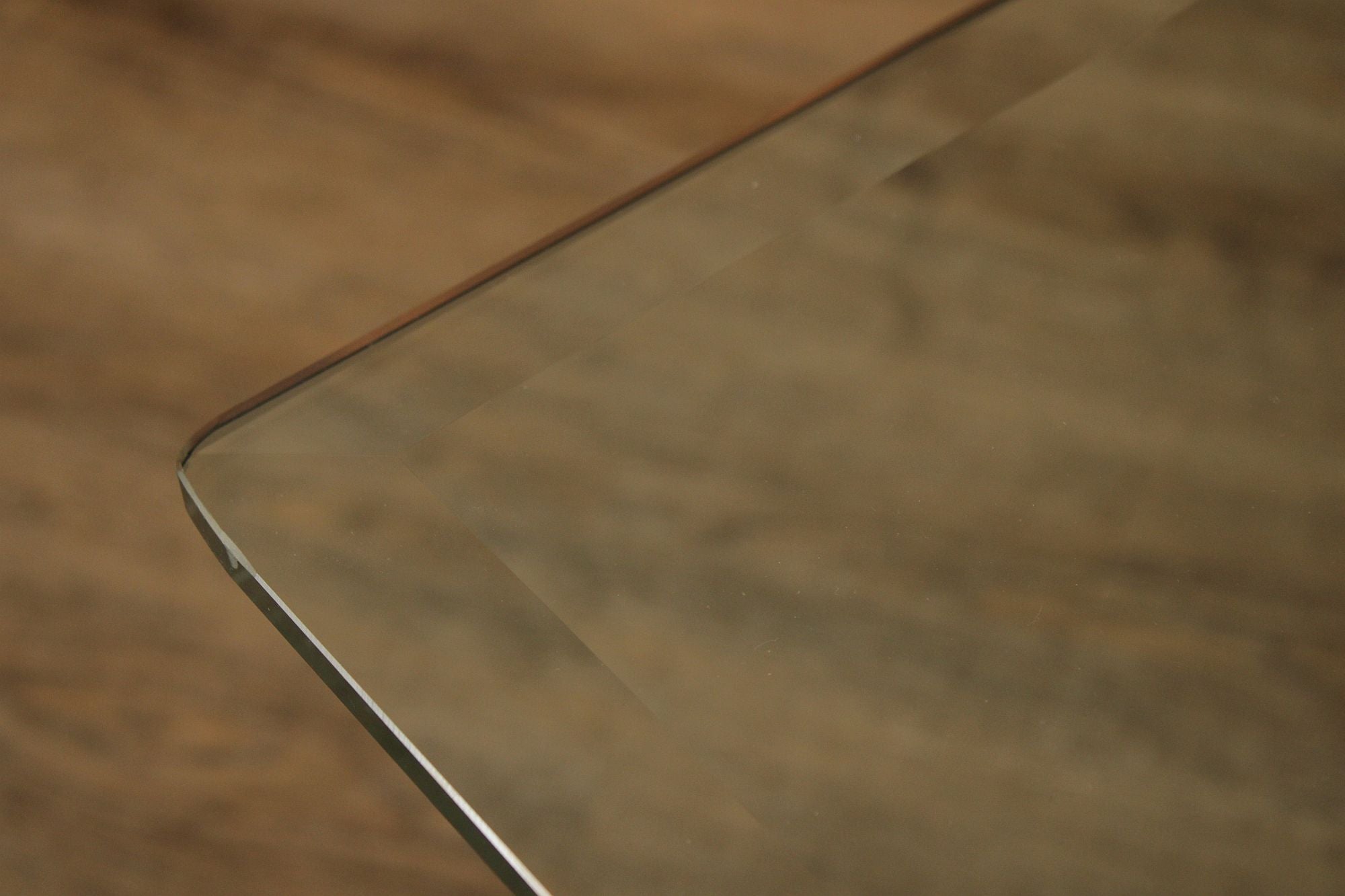 Danish Modern Glass Top Teak End Table