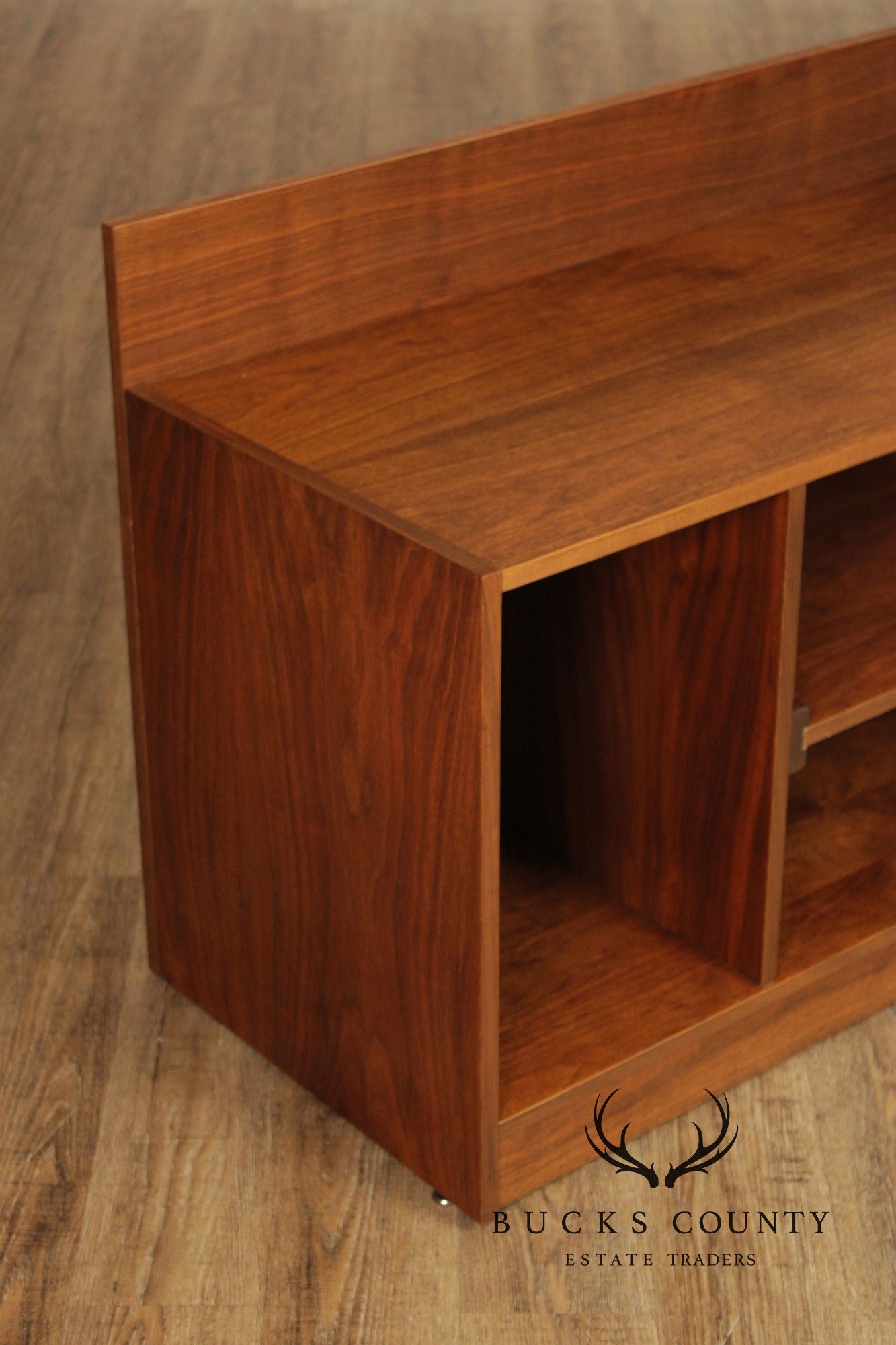 Mid Century Modern Expandable Walnut Credenza Sideboard
