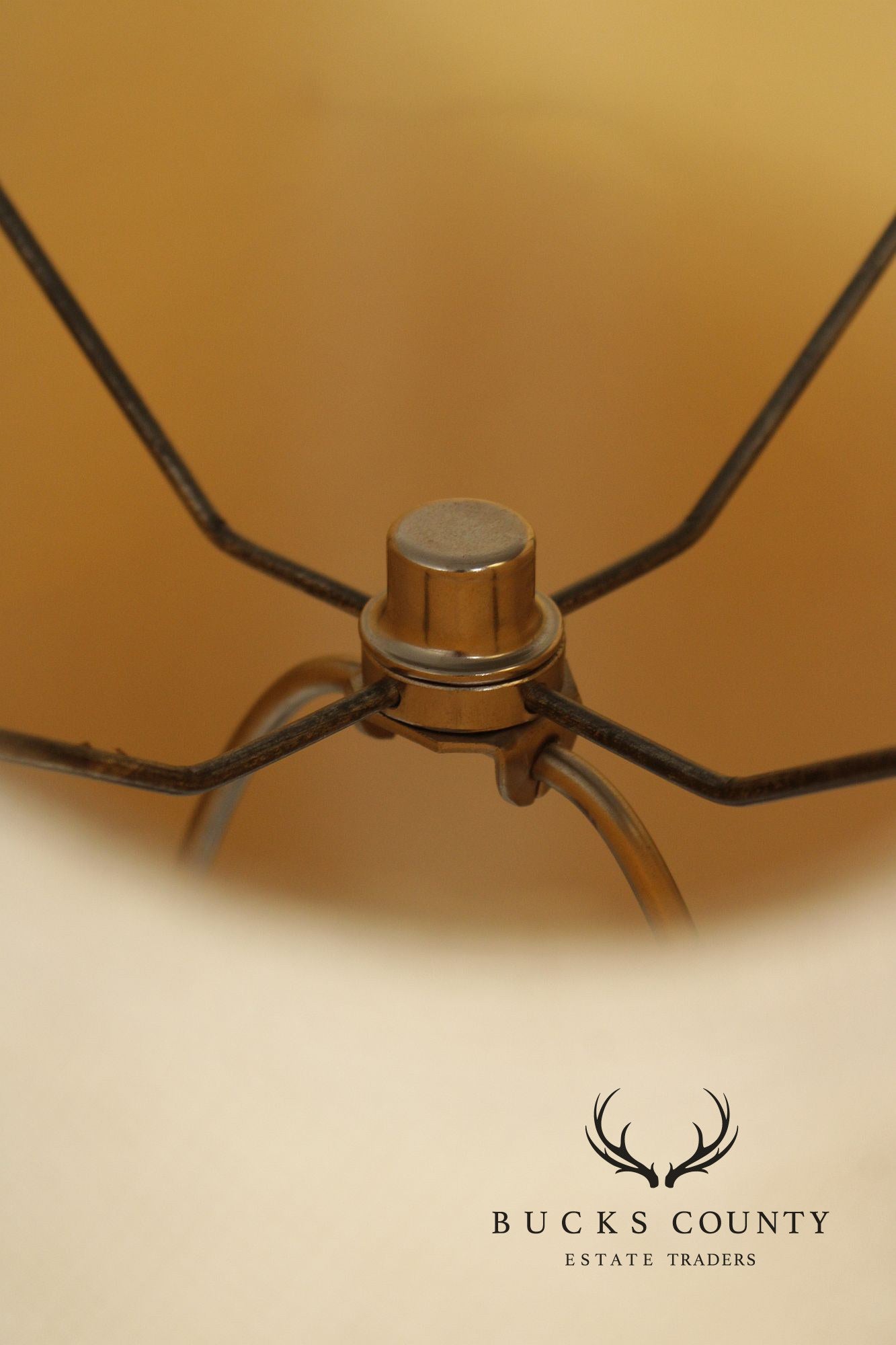 Mid Century Modern Carved Wood Table Lamp