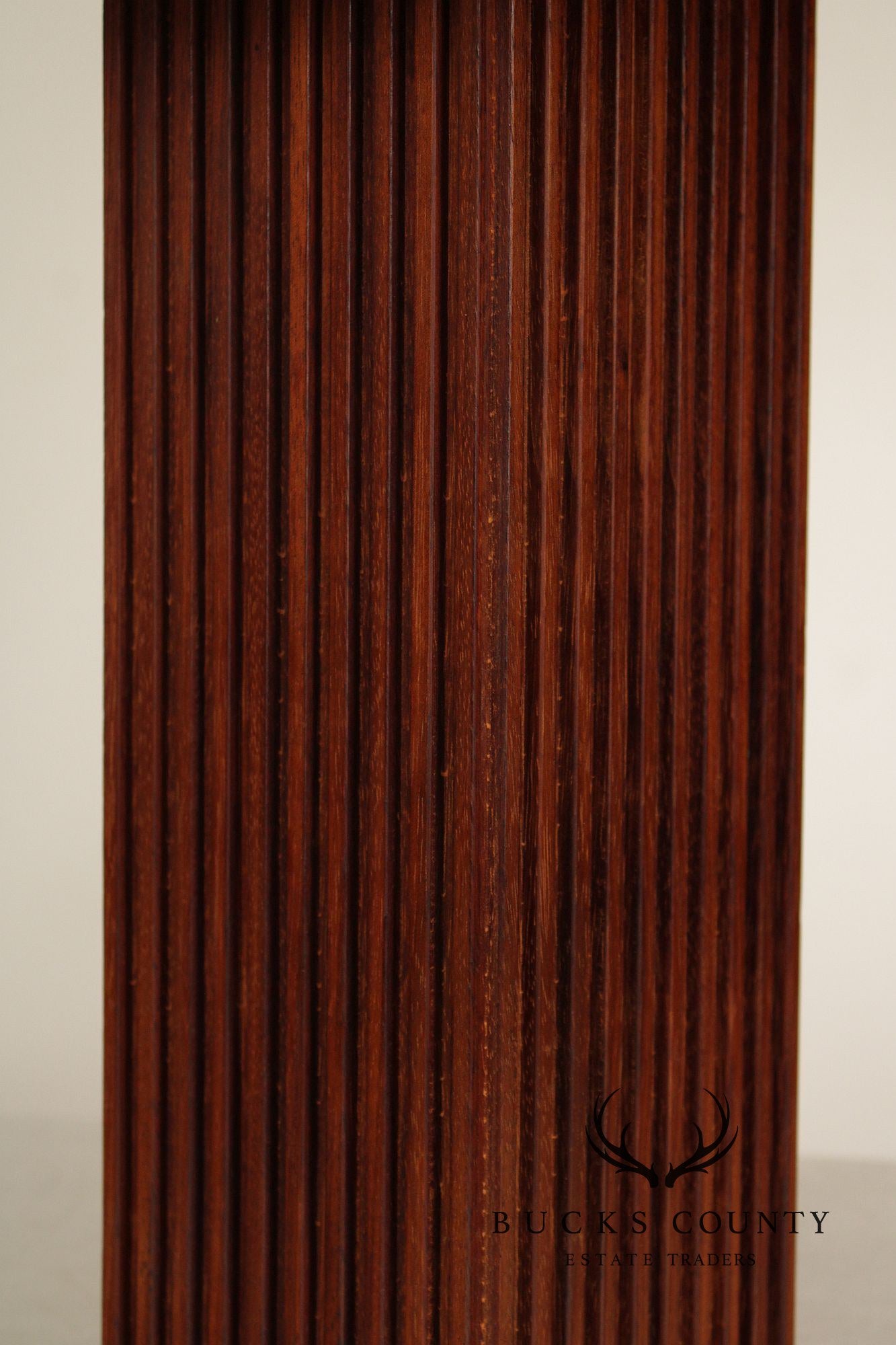 Mid Century Modern Carved Wood Table Lamp