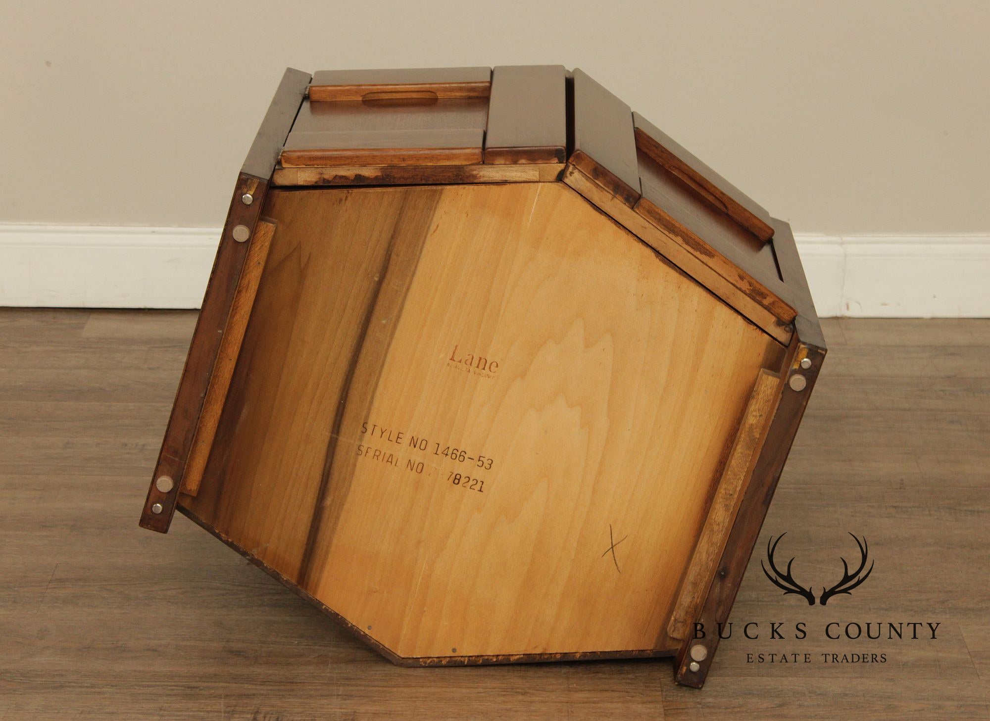 Lane Furniture Mid Century Modern Walnut Cabinet End Table