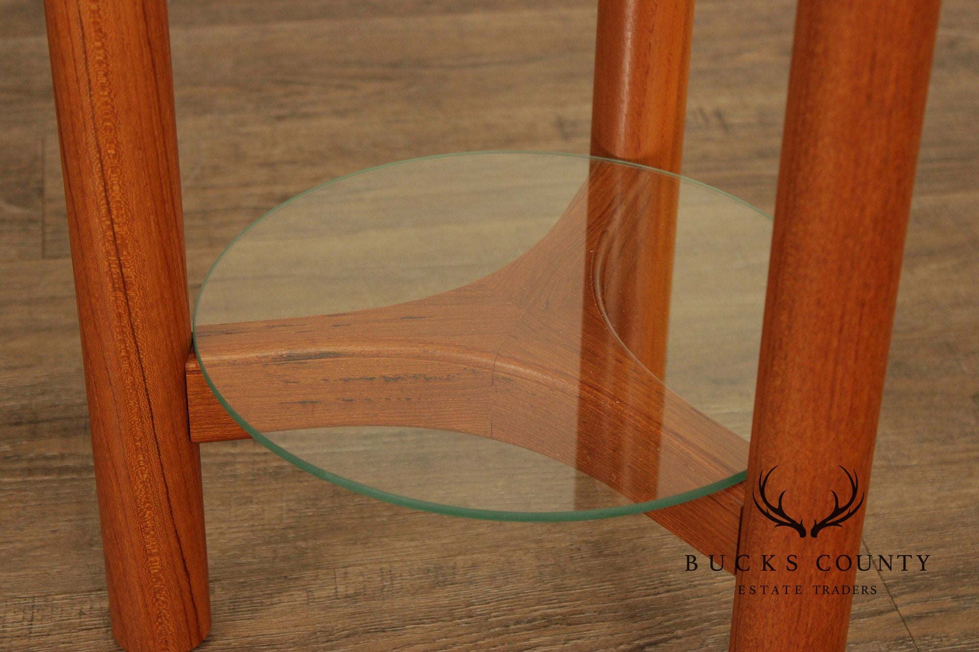 Lysgaard Mobler Danish Modern Pair of Teak Plant Stands