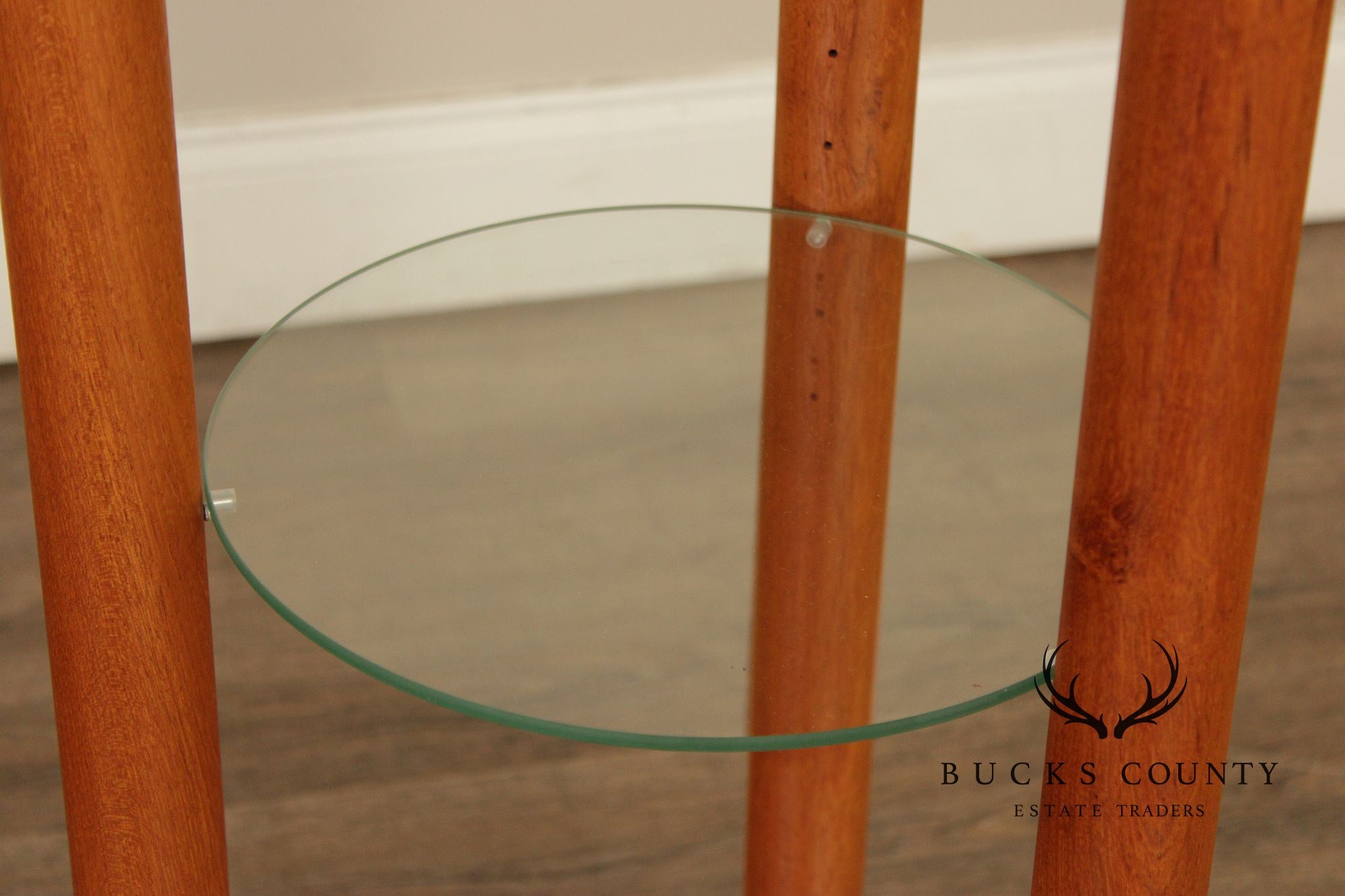 Lysgaard Mobler Danish Modern Pair of Teak Plant Stands