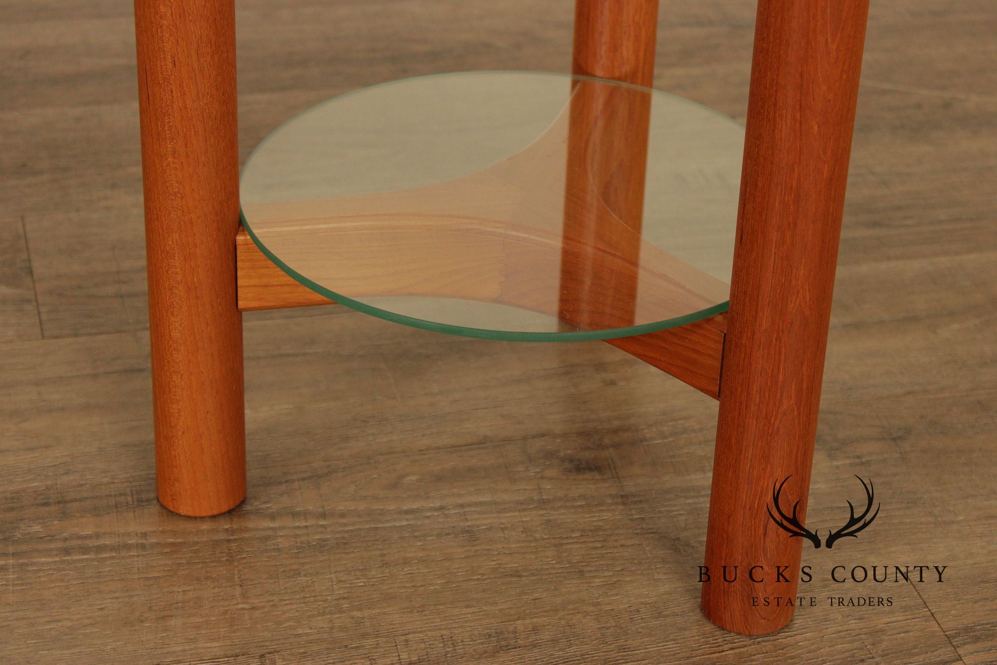 Lysgaard Mobler Danish Modern Pair of Teak Plant Stands