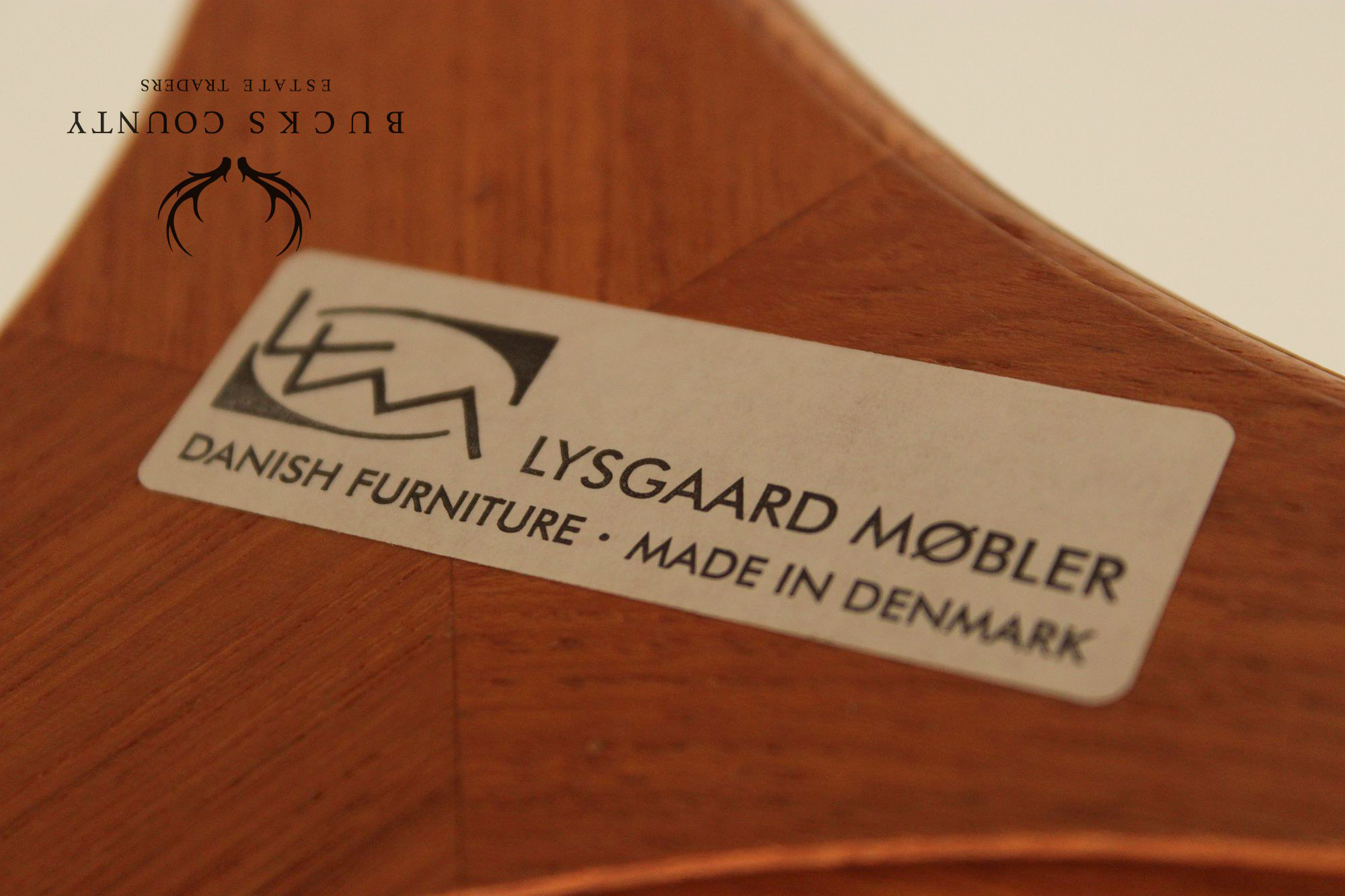 Lysgaard Mobler Danish Modern Pair of Teak Plant Stands