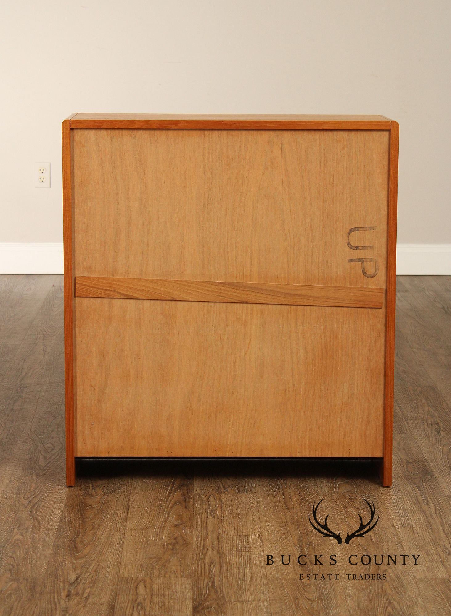 Danish Modern Teak Open Low Bookcase