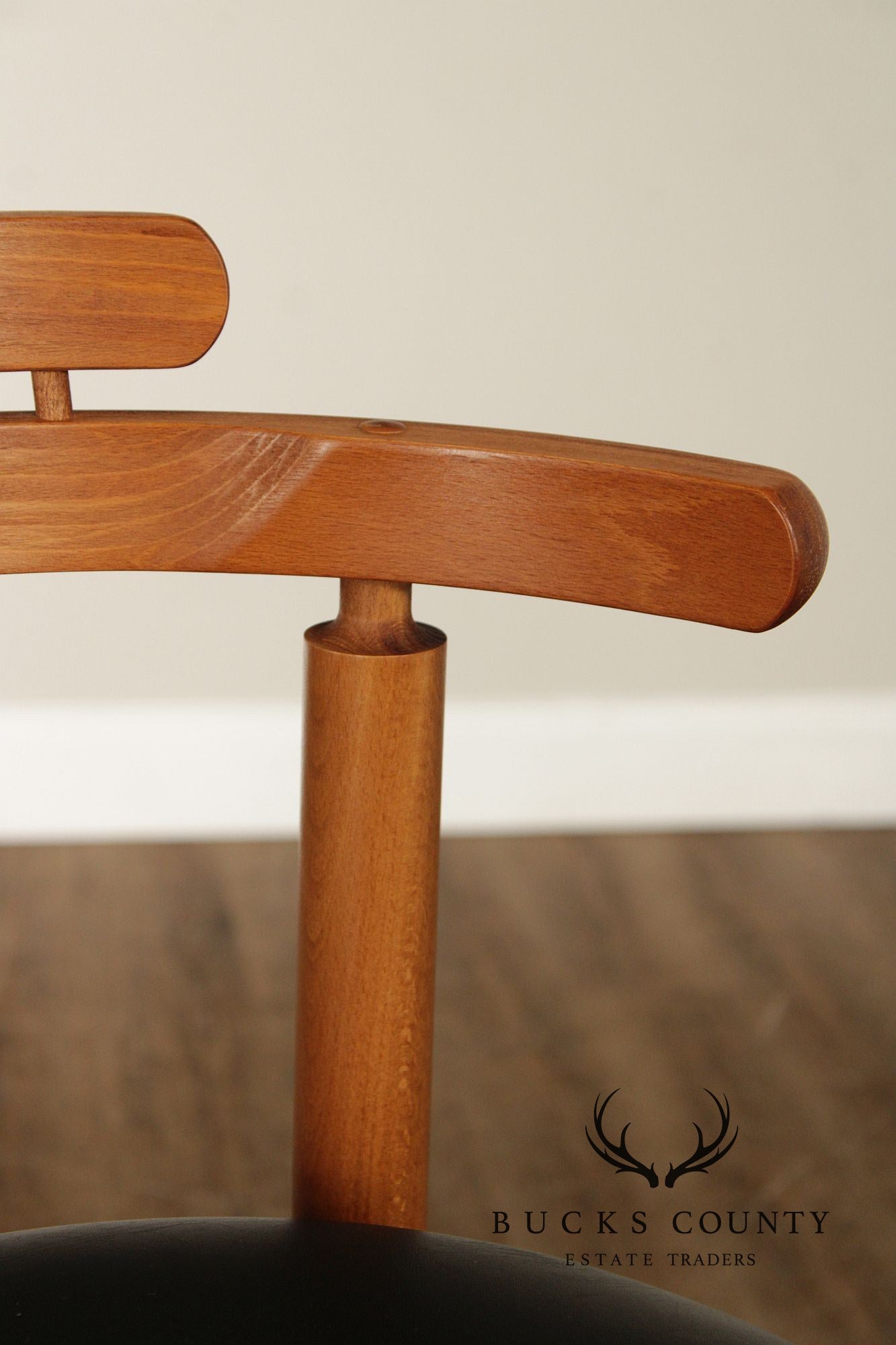 Findahls Møbelfabrik Danish Modern Pair Beech Wood Bar Stools