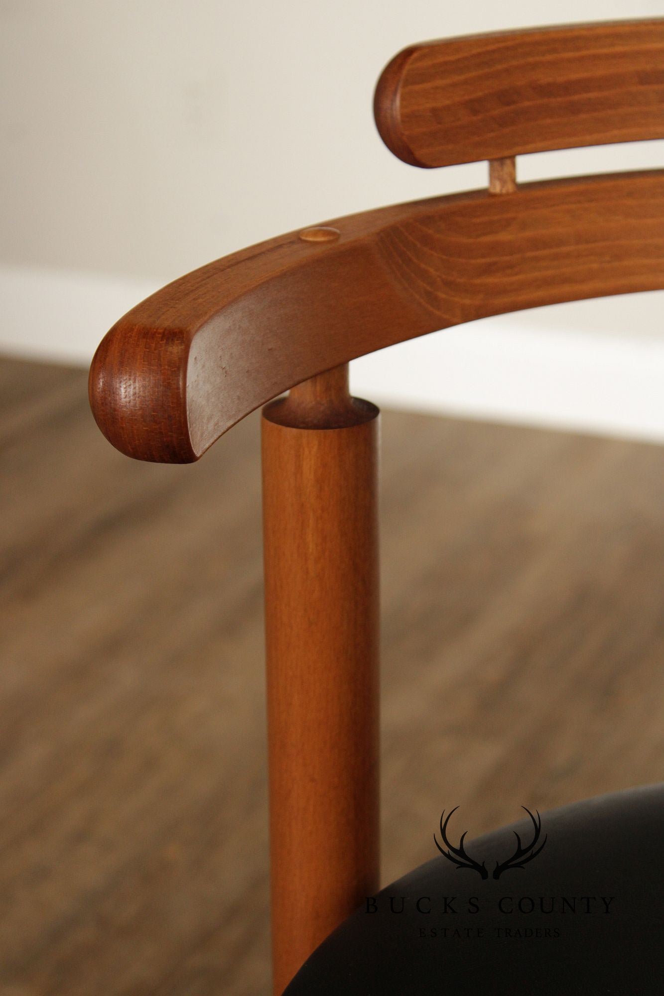 Findahls Møbelfabrik Danish Modern Pair Beech Wood Bar Stools