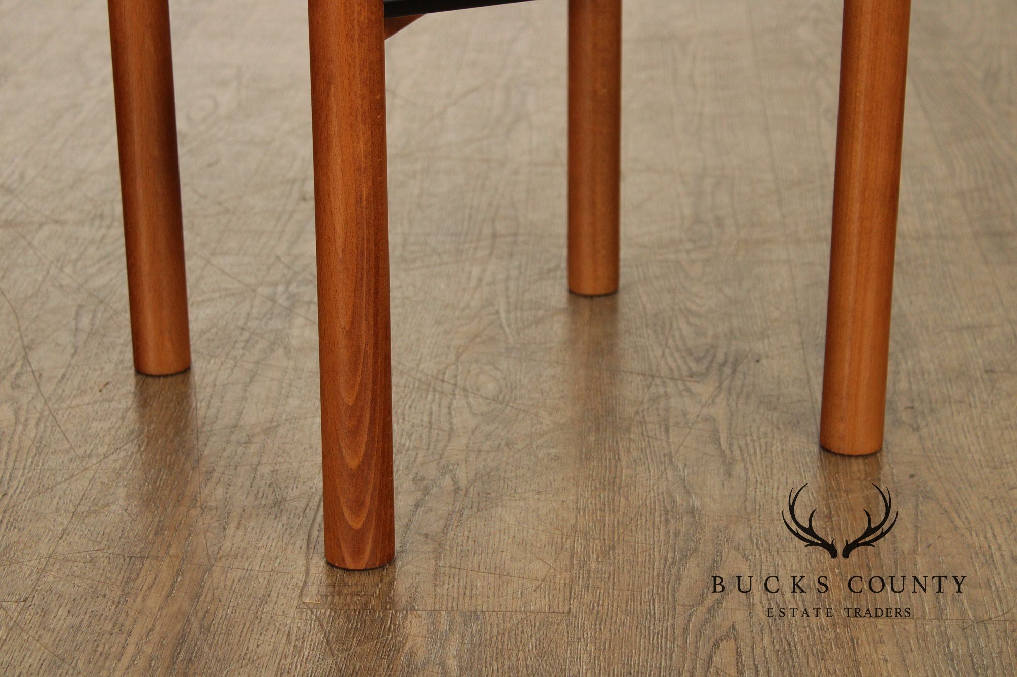 Findahls Møbelfabrik Danish Modern Pair Beech Wood Bar Stools