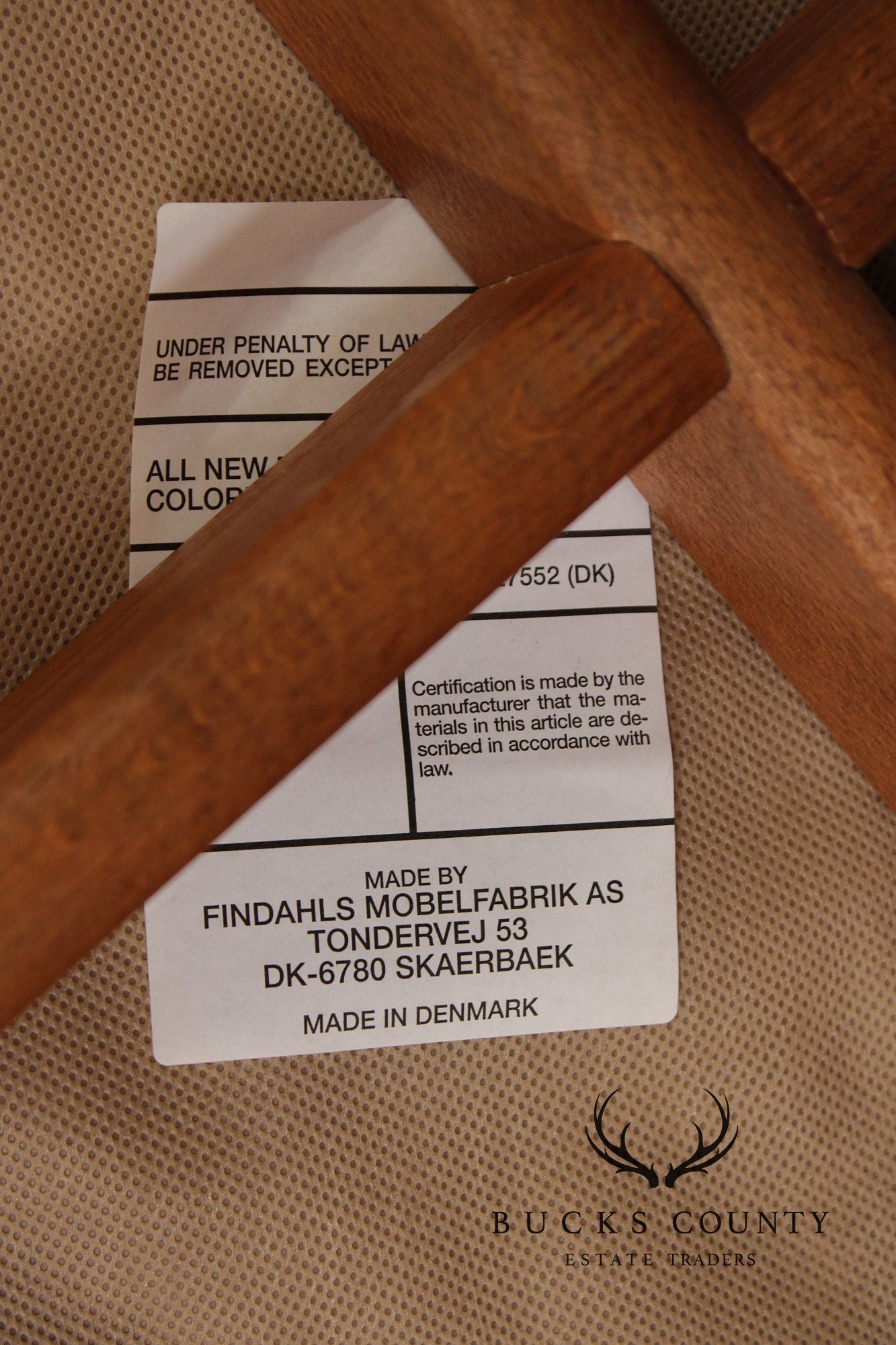 Findahls Møbelfabrik Danish Modern Pair Beech Wood Bar Stools