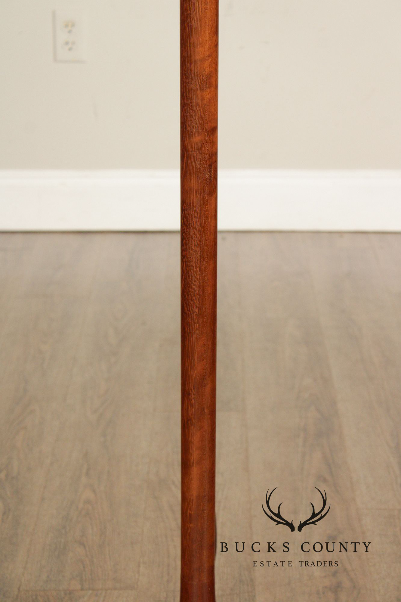 Vintage Danish Modern Teak Columnar Floor Lamp