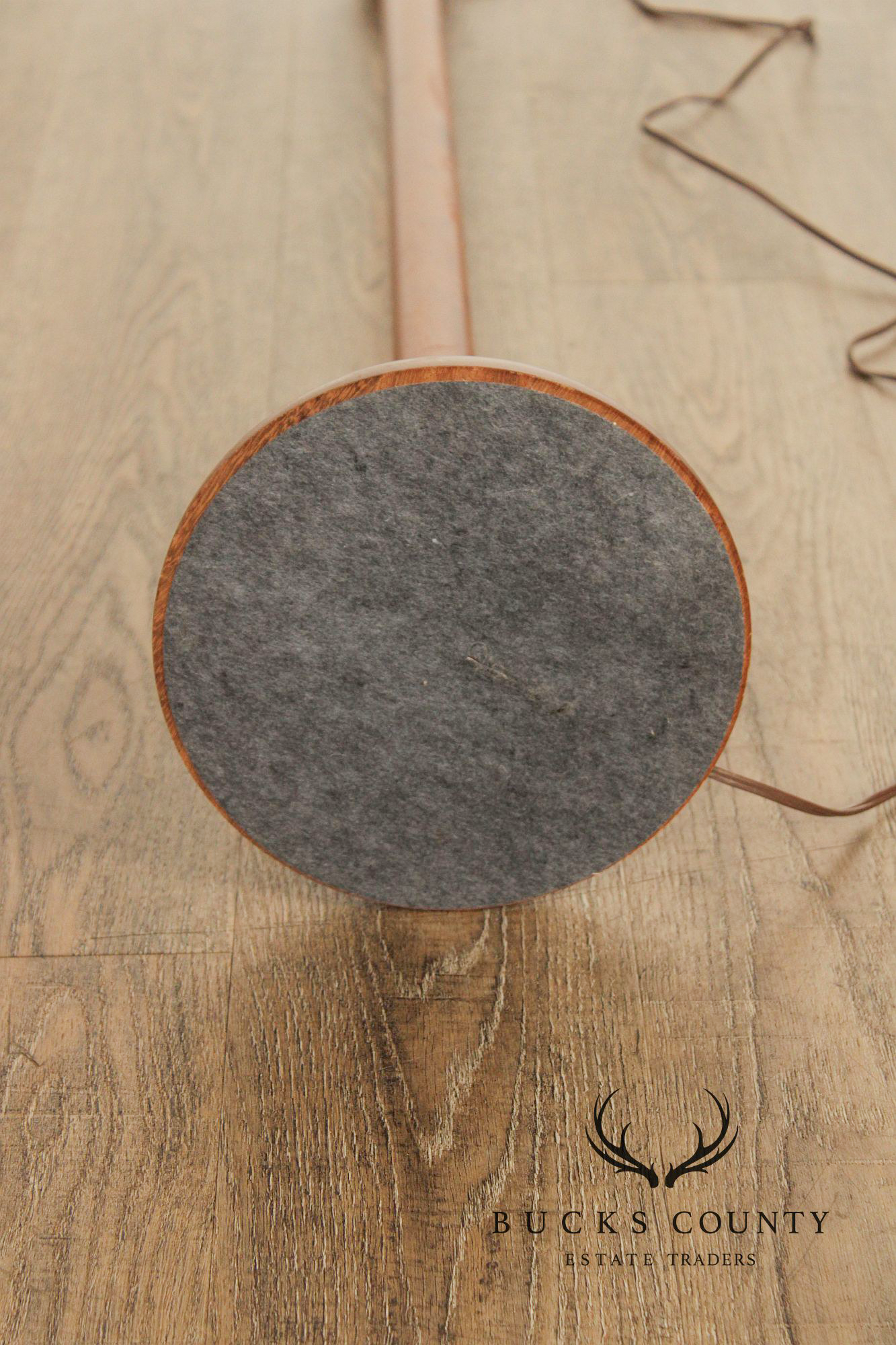 Vintage Danish Modern Teak Columnar Floor Lamp