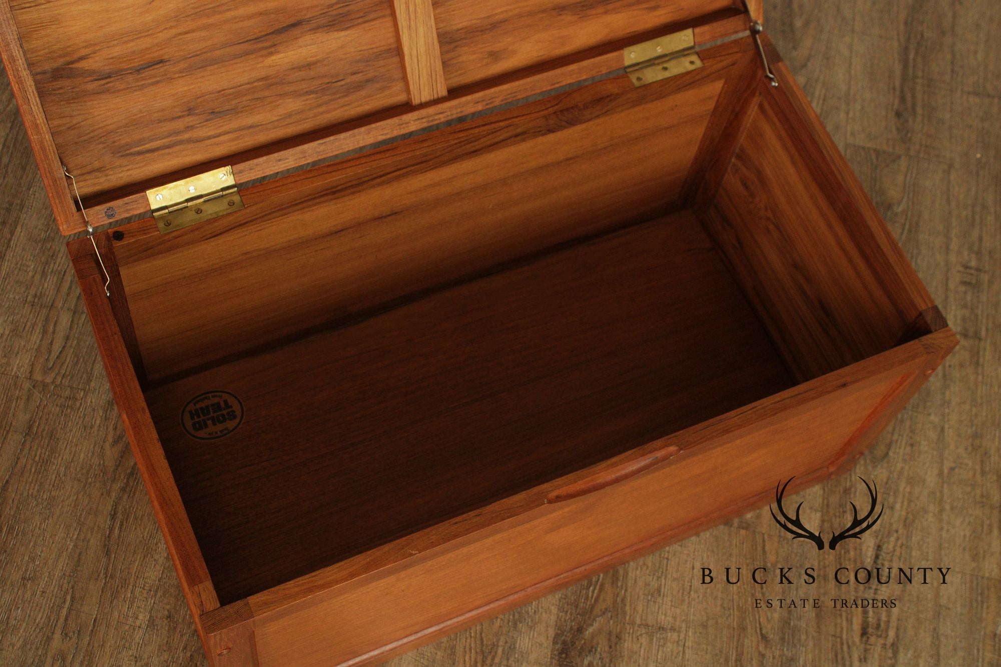 Teak N'Yu Danish Modern Style Teak Blanket Chest
