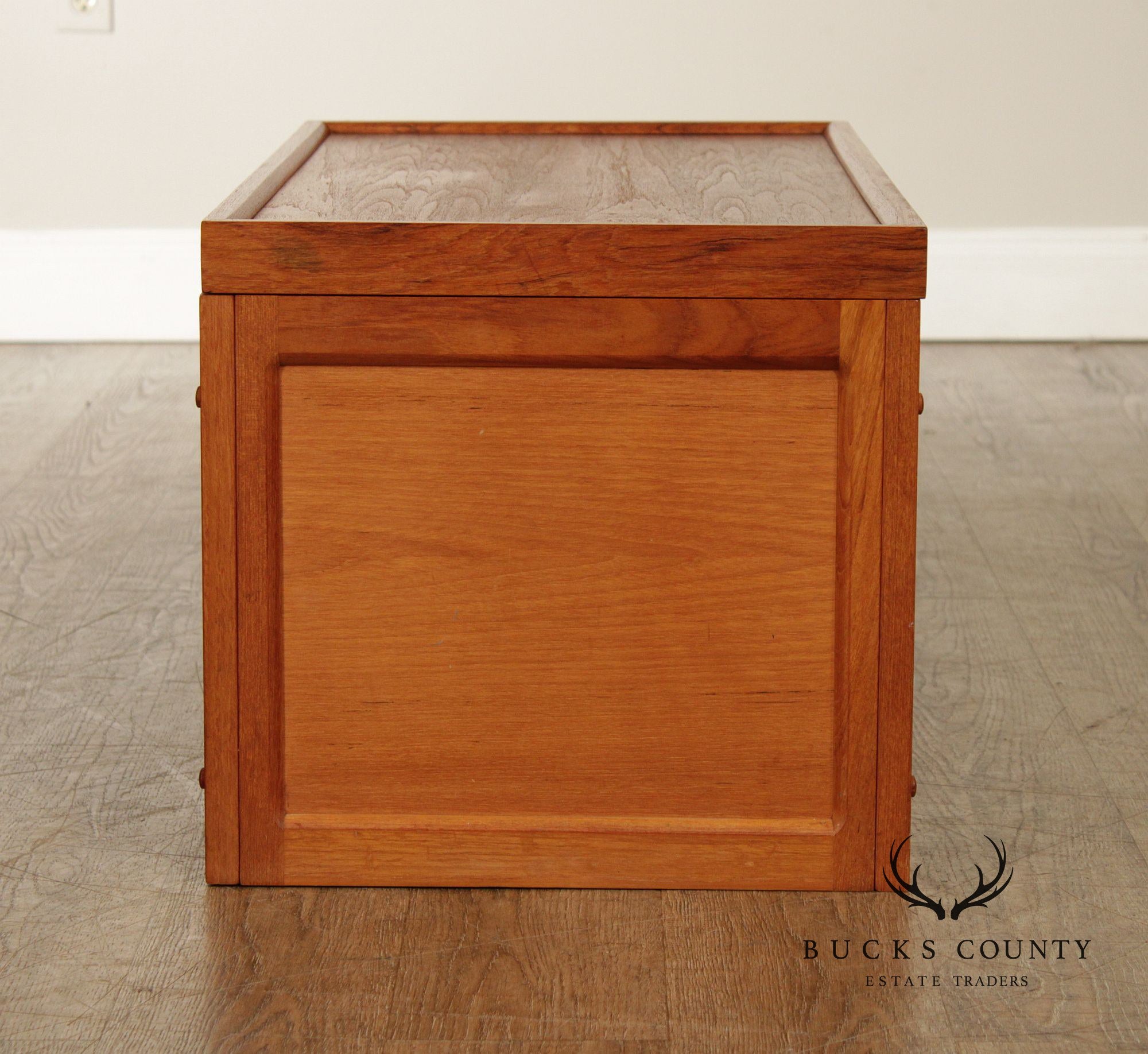 Teak N'Yu Danish Modern Style Teak Blanket Chest