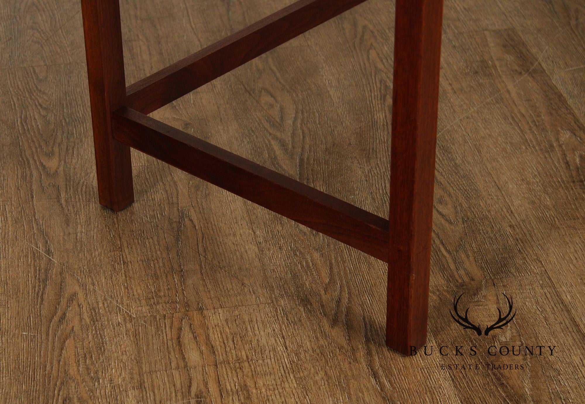 Jens Risom Style Mid Century Modern Walnut Console