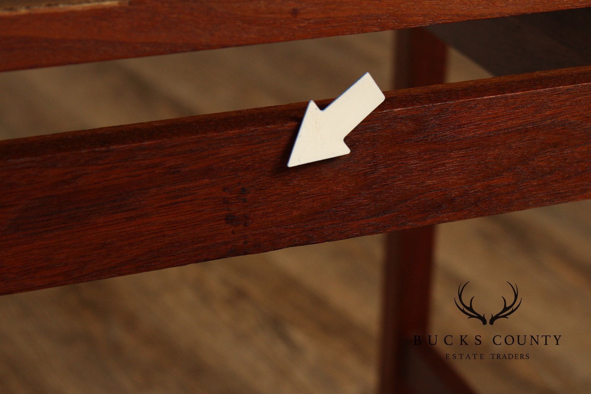 Jens Risom Style Mid Century Modern Walnut Console