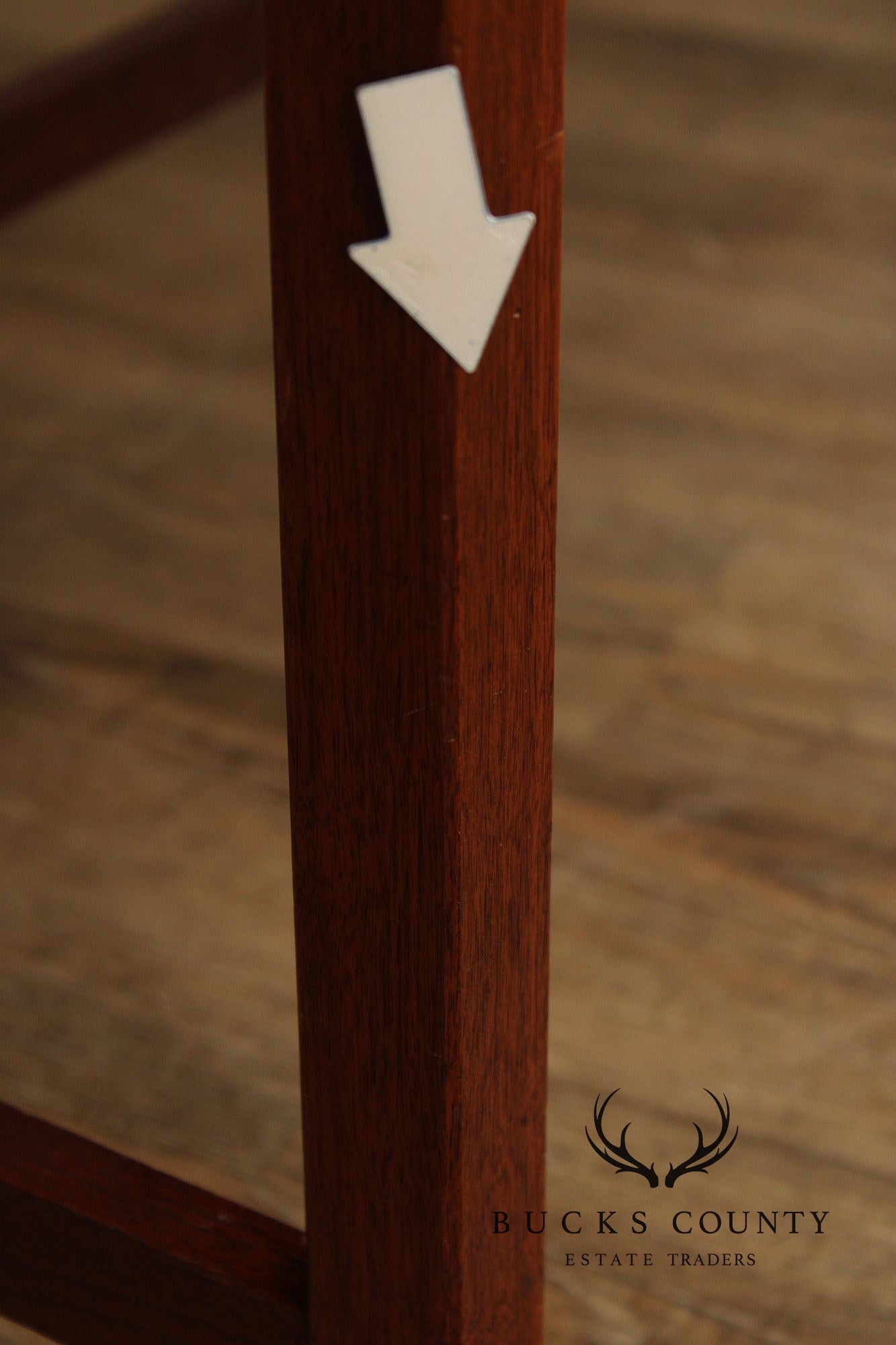 Jens Risom Style Mid Century Modern Walnut Console