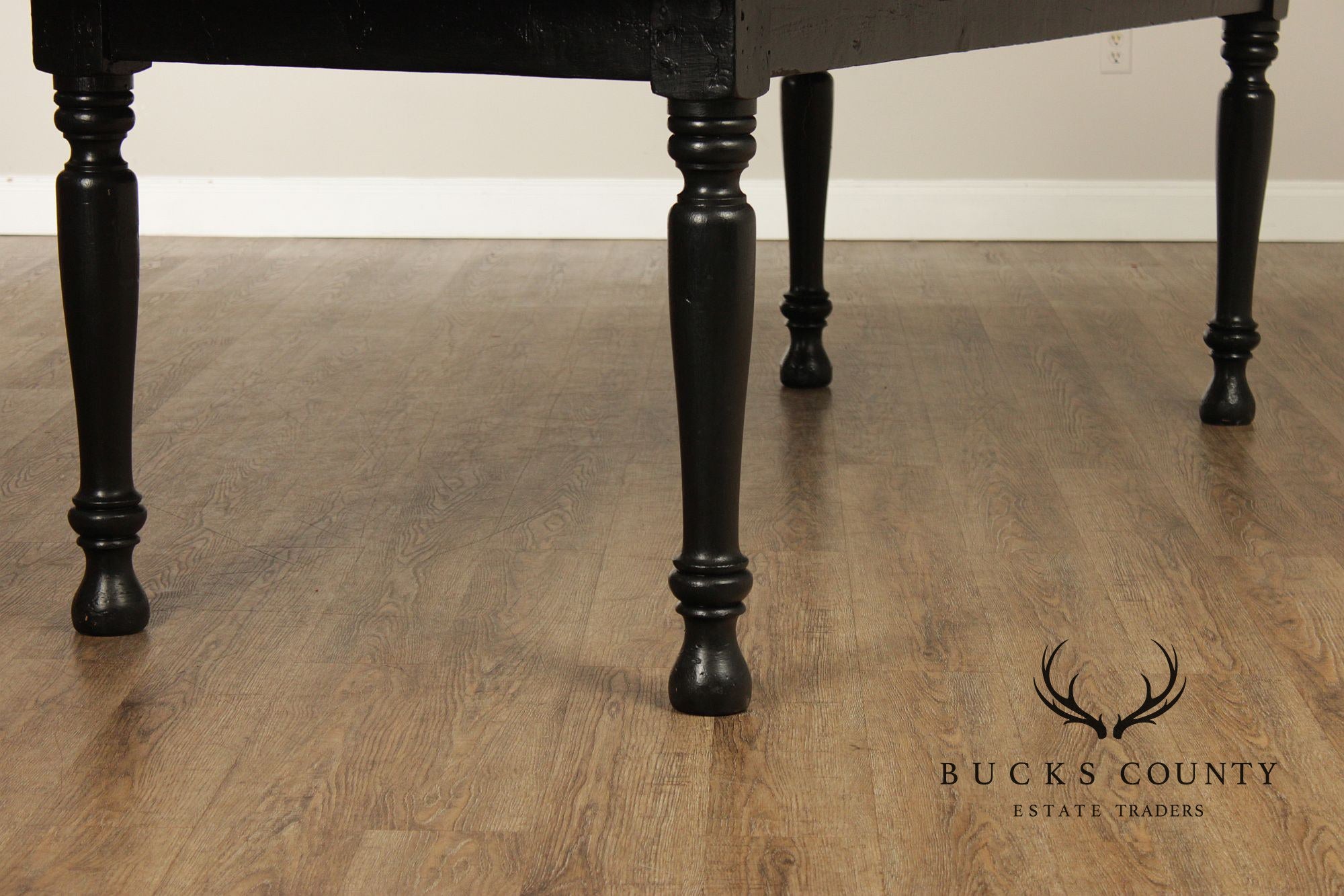 Antique Rustic Pine Farmhouse Dining Table