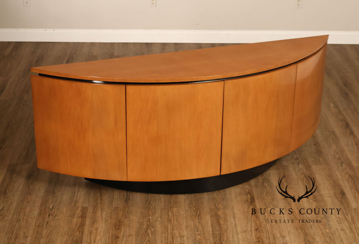 Pietro Costantini Contemporary Curved Four Door Wood Buffet