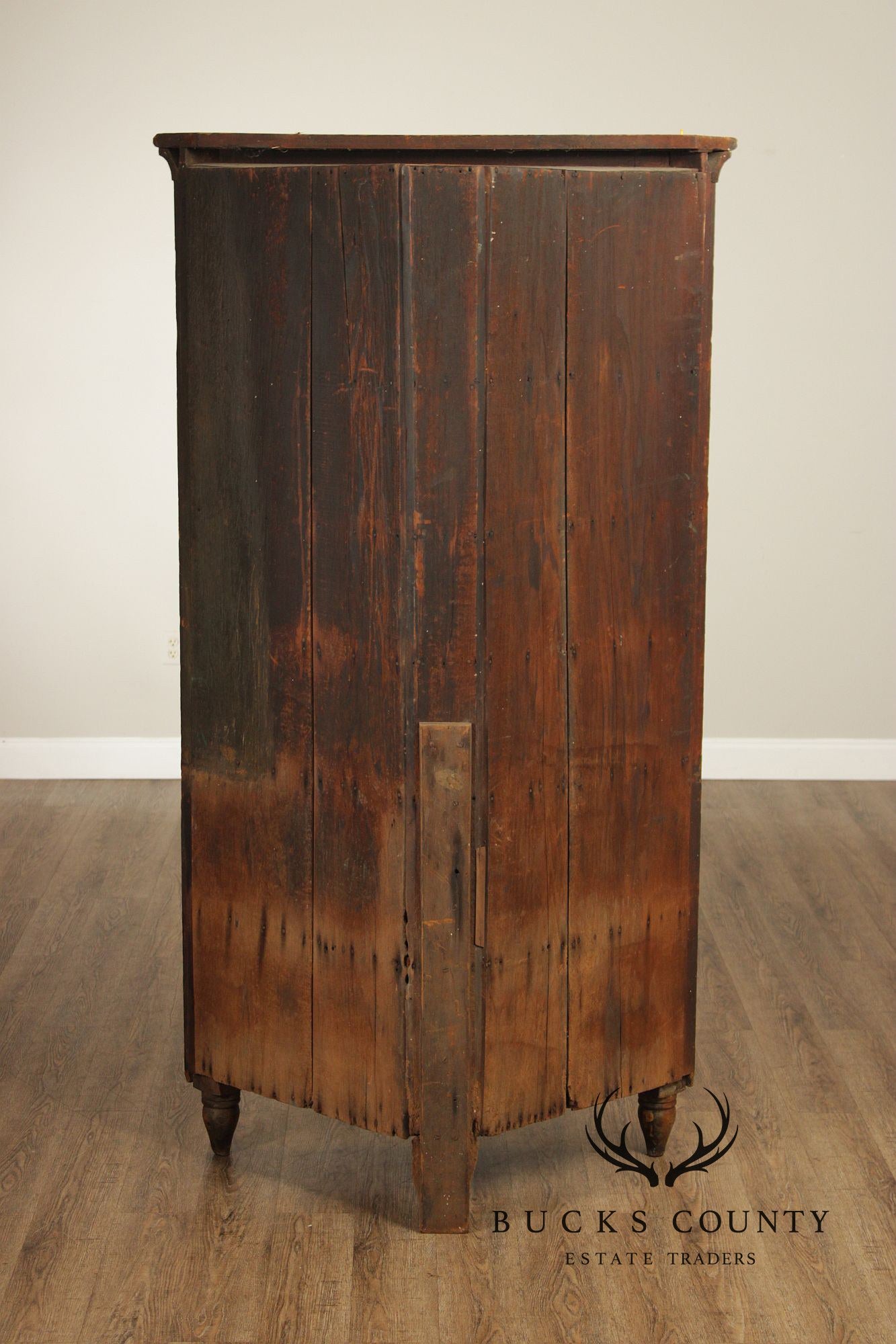 Antique American Primitive Painted Corner Cabinet