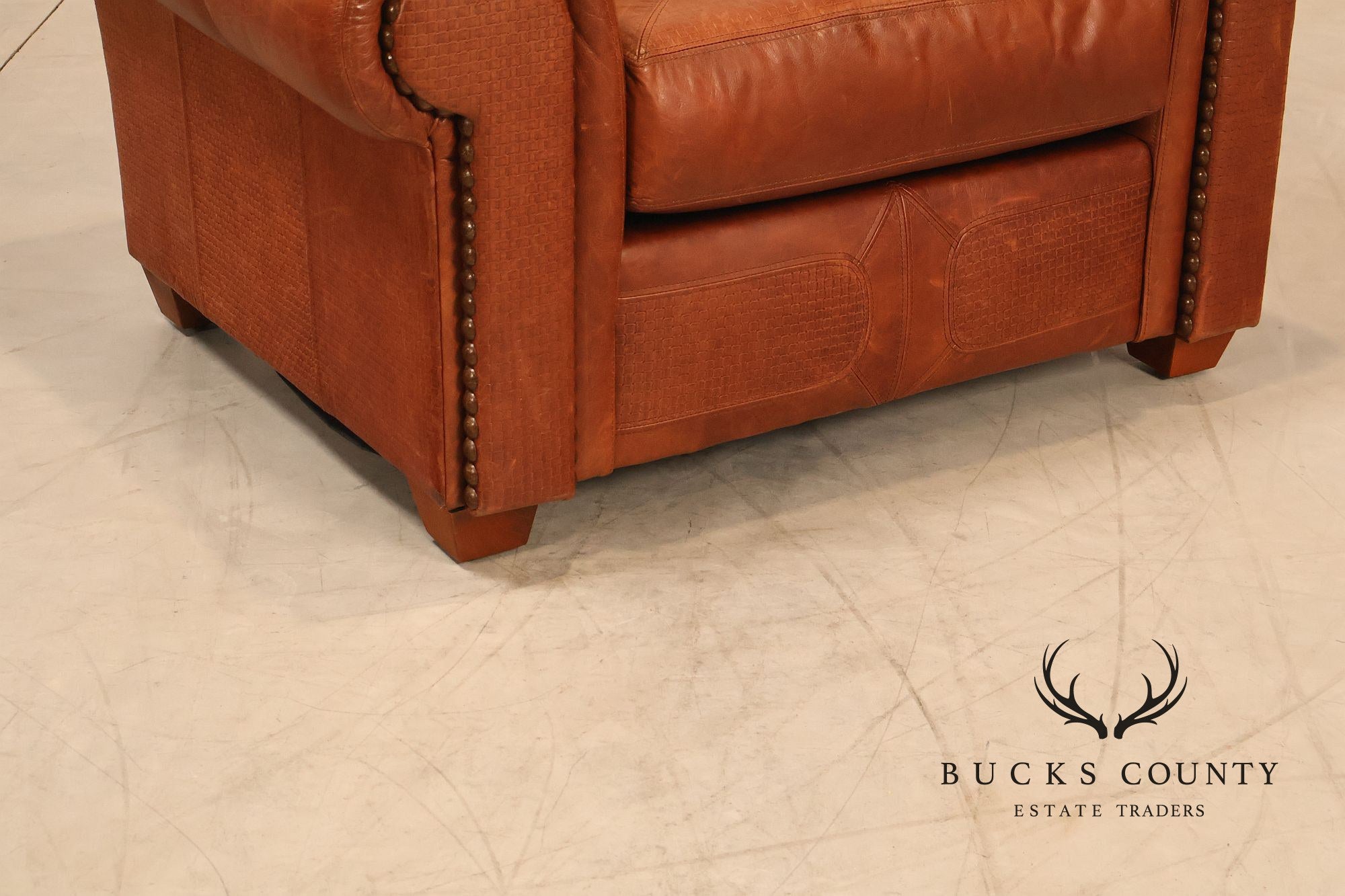 Stickley Santa Fe Leather Chair And Ottoman