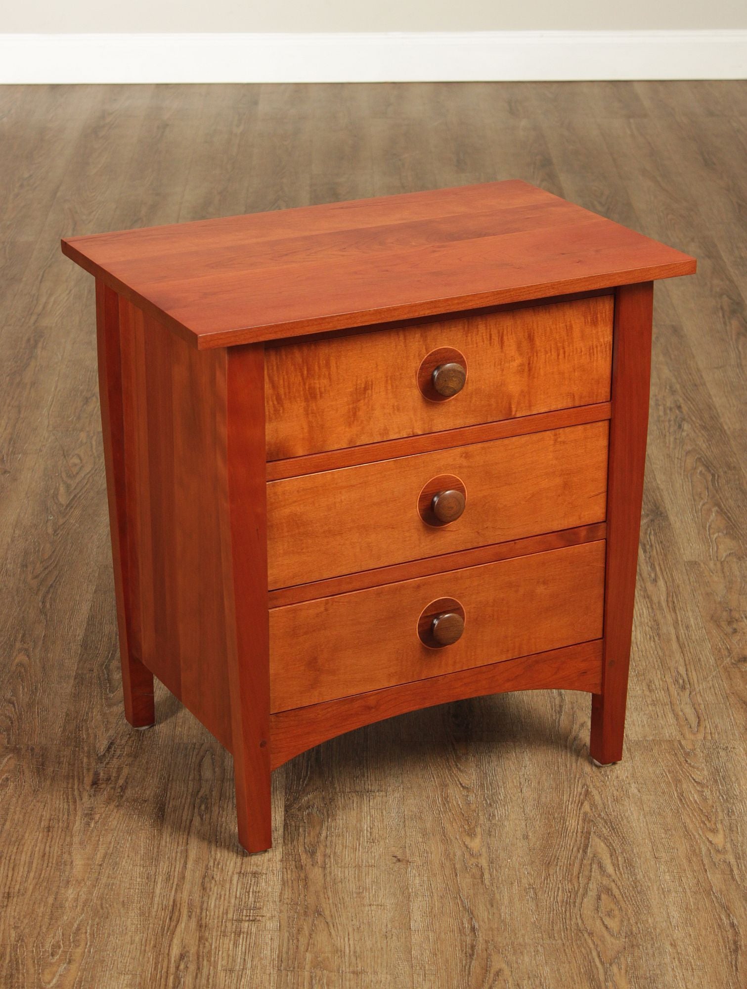 Stickley Mission Collection Cherry Harvey Ellis Three Drawer Nightstand