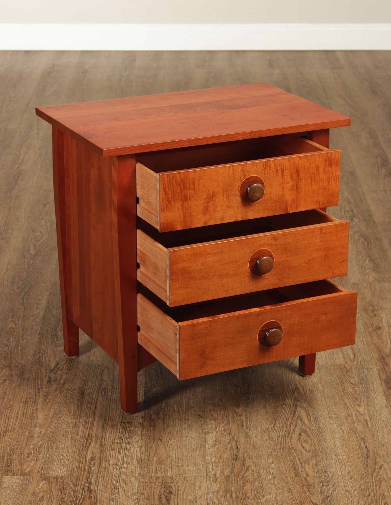 Stickley Mission Collection Cherry Harvey Ellis Three Drawer Nightstand