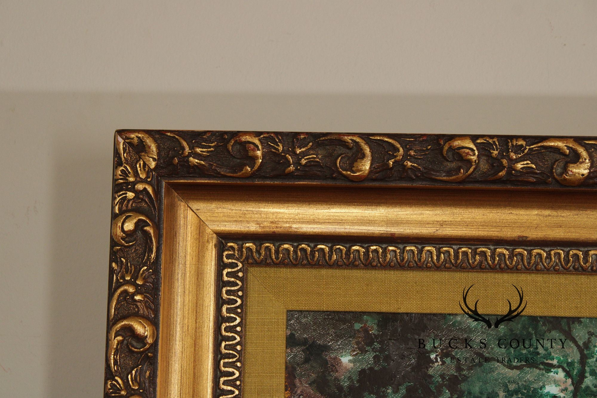 Charles T. Perry Oil Painting, Sibling Portrait