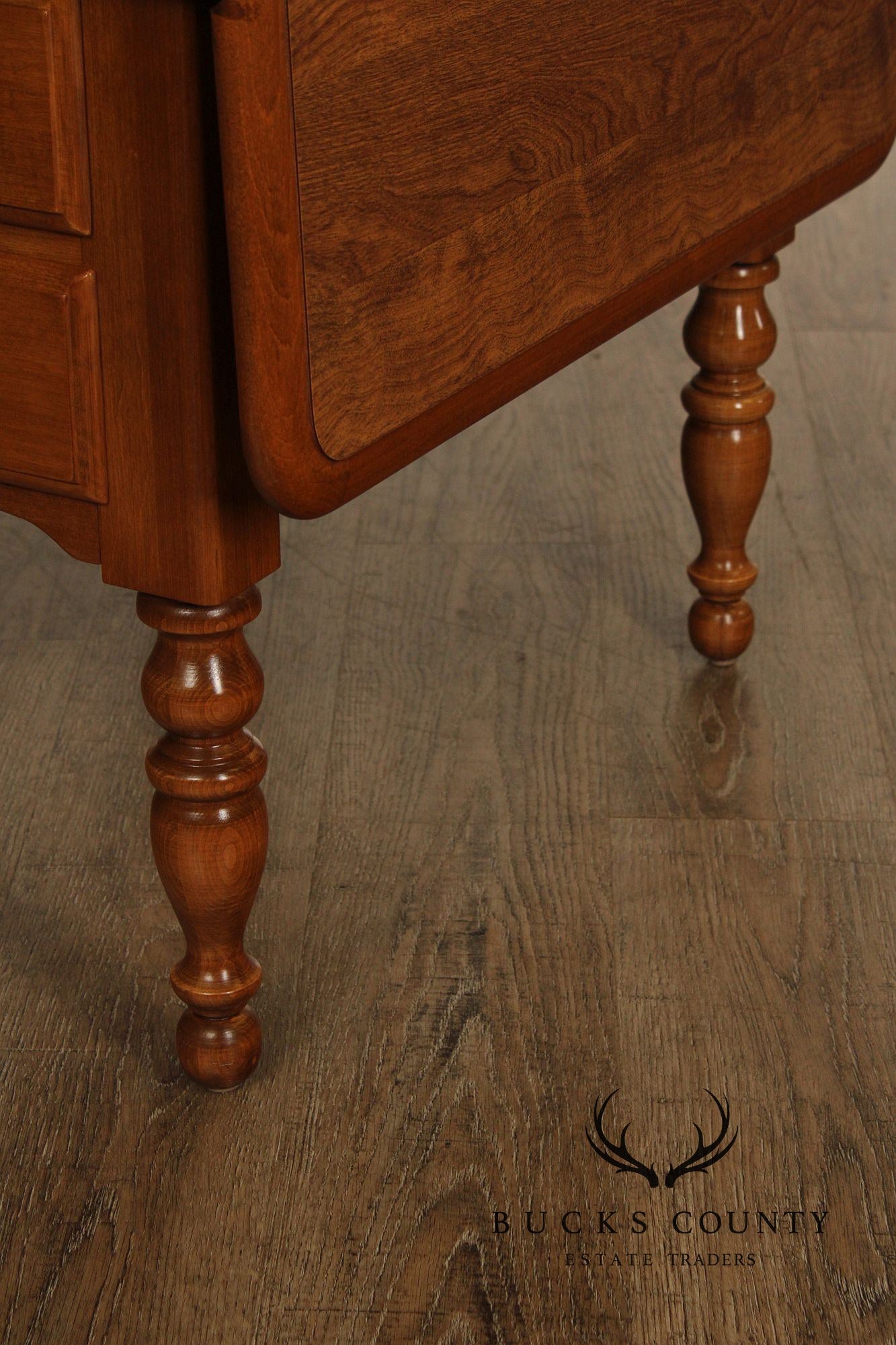 Ethan Allen Heirloom Nutmeg Maple Colonial Style Maple Drop Leaf Side Table