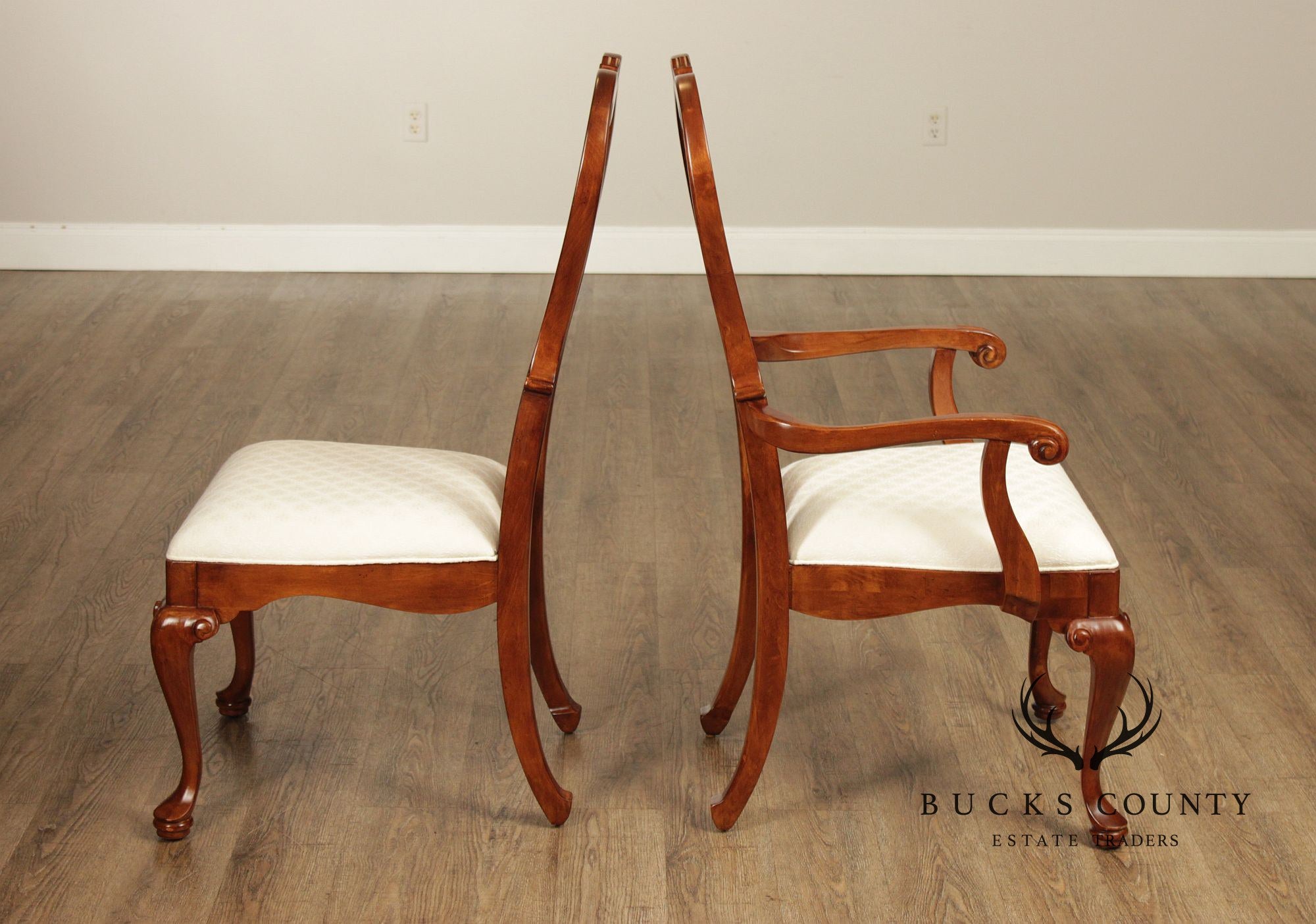 Pennsylvania House Set Of Six Queen Anne Cherry Dining Chairs
