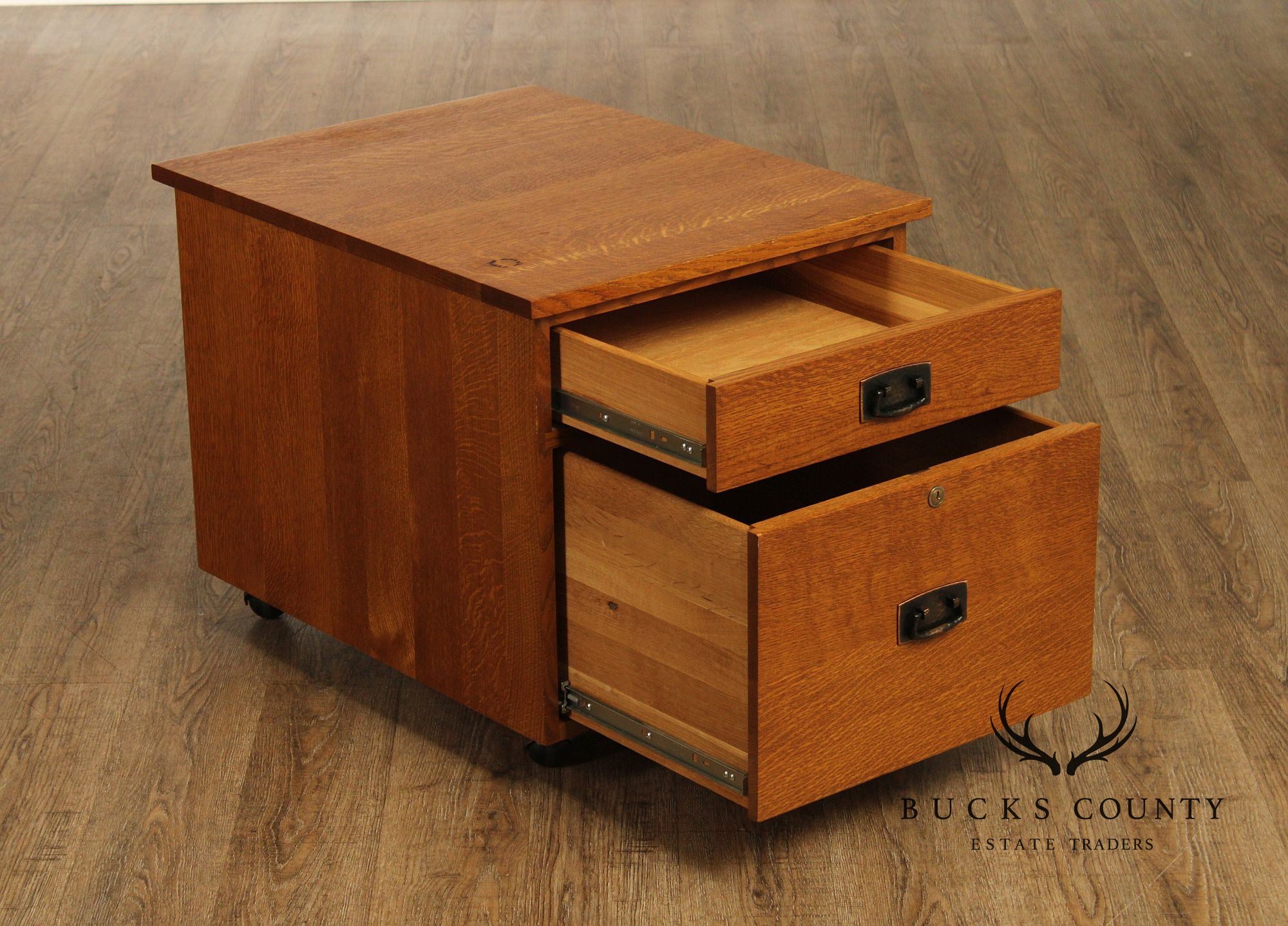 Stickley Mission Collection Oak Two-Drawer File Cabinet