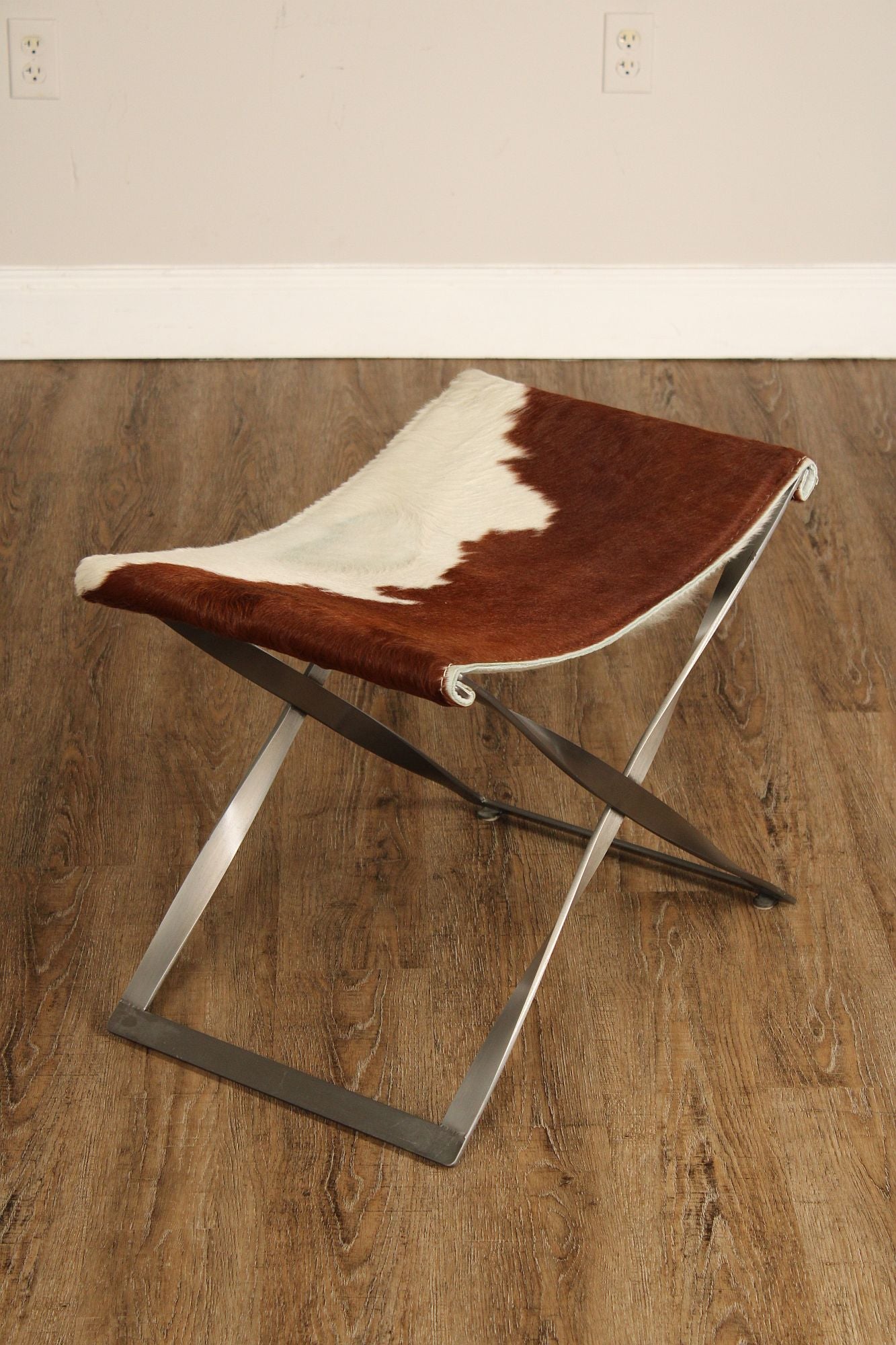 Room and Board Cowhide 'Karr' Stool