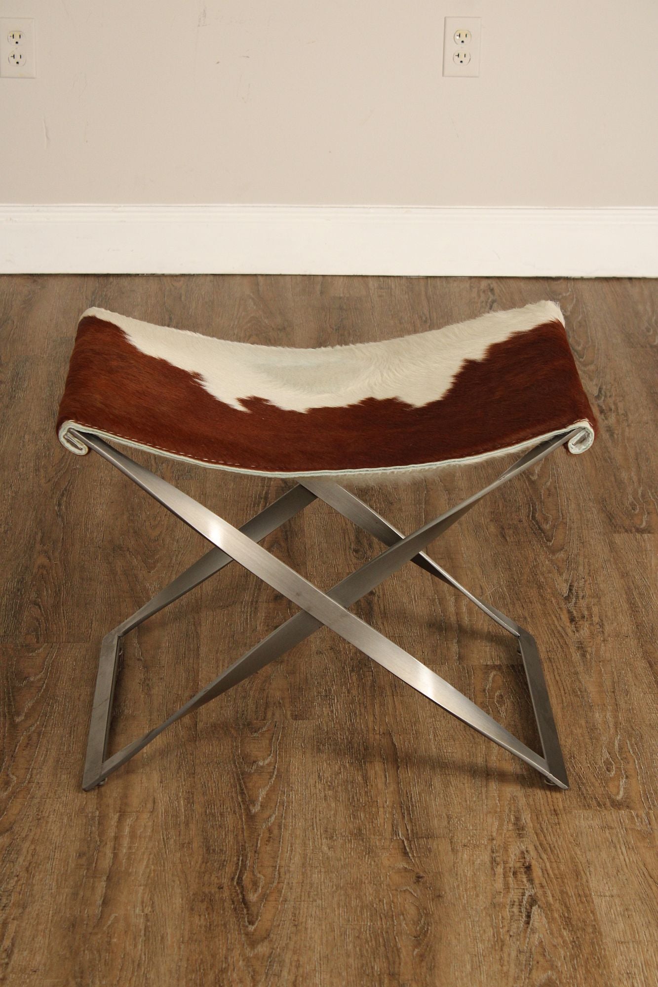 Room and Board Cowhide 'Karr' Stool