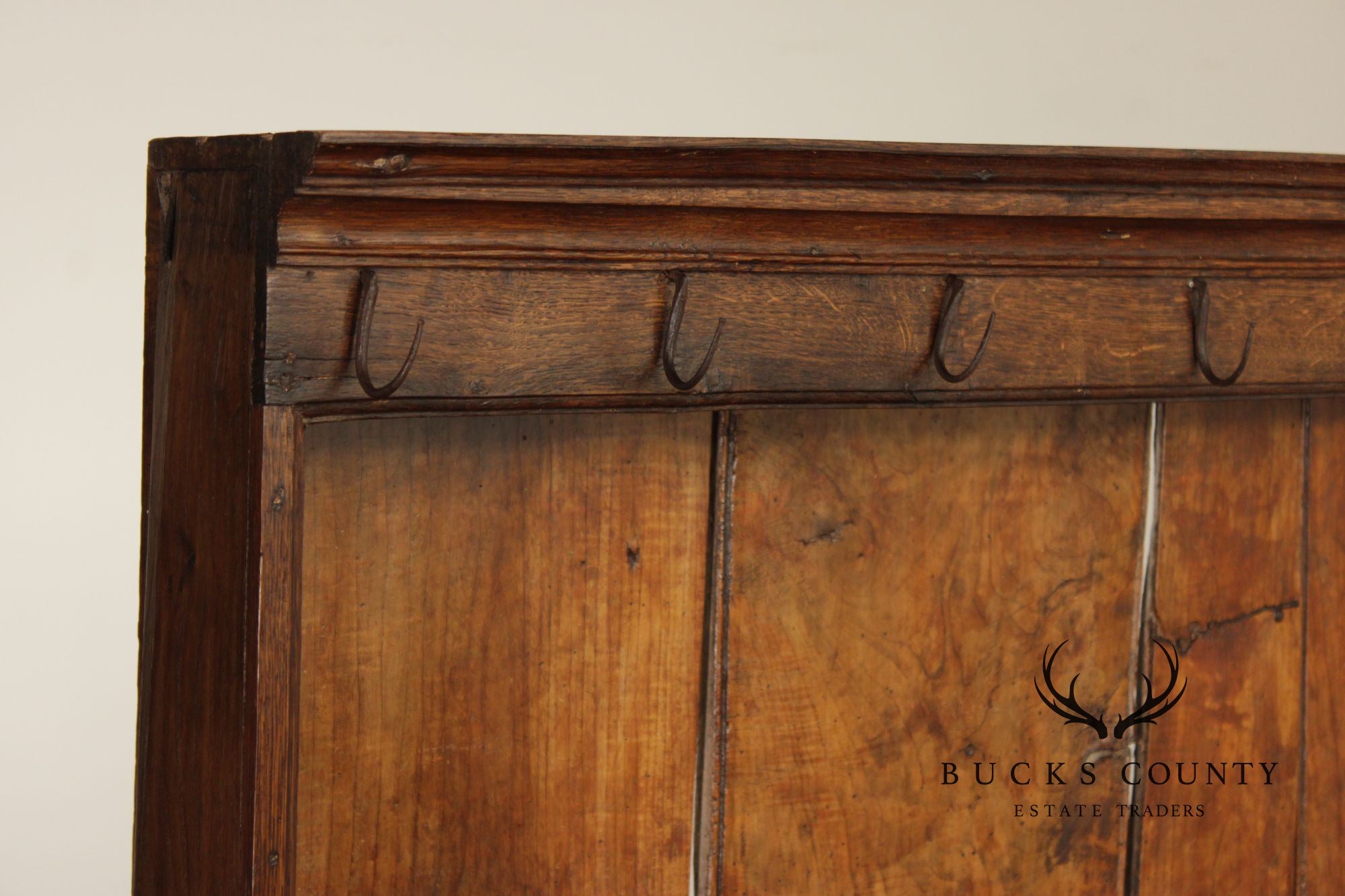 Antique English Country Welsh Dresser With Plate Rack