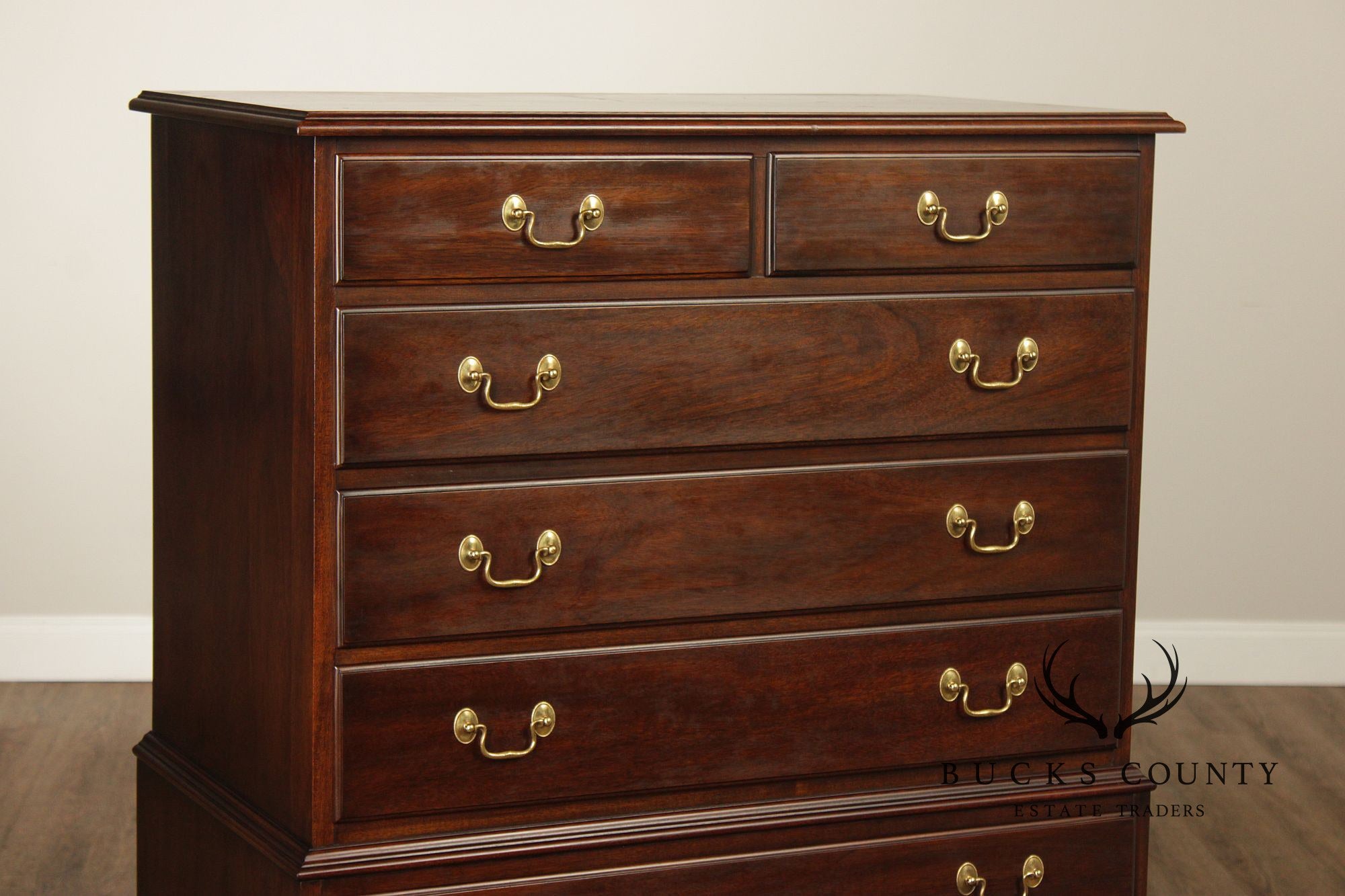 Henkel Harris Mahogany Chippendale Style High Chest
