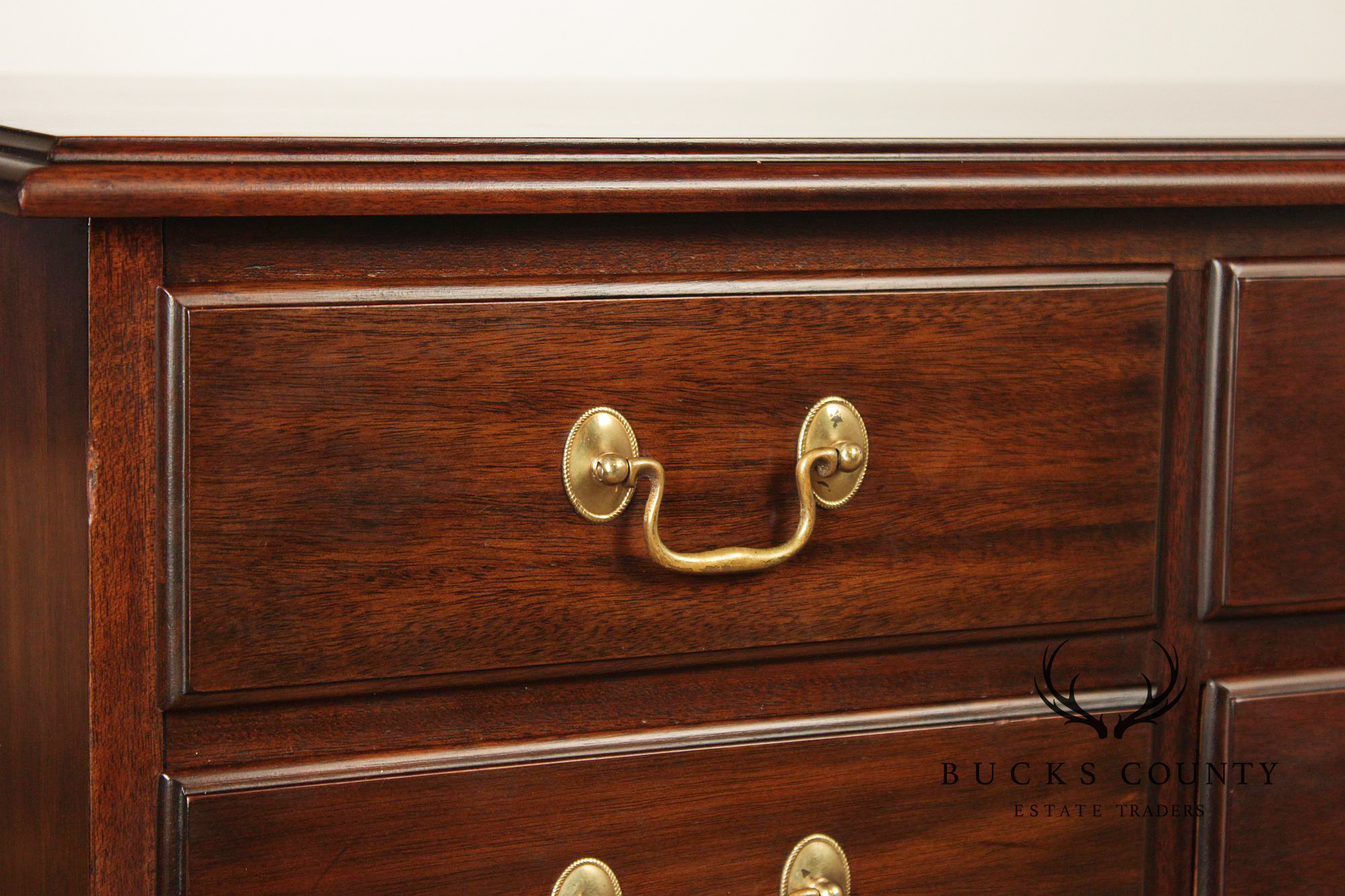 Henkel Harris Mahogany Chippendale Style 10 Drawer Dresser