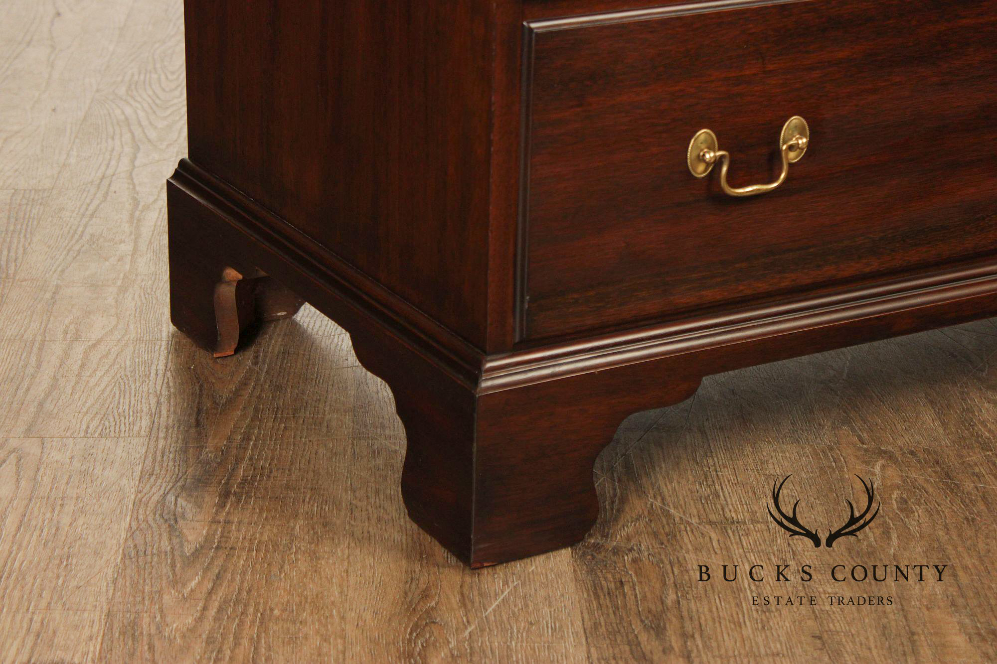 Henkel Harris Mahogany Chippendale Style 10 Drawer Dresser