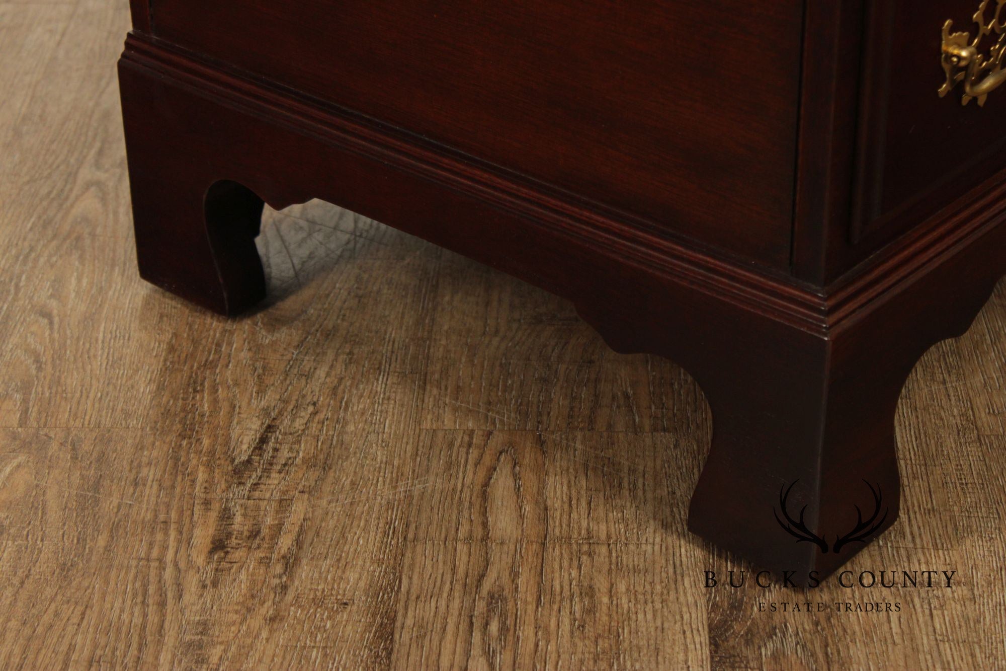 Mahogany Chippendale Style Cedar Lined Blanket Chest With Drawers