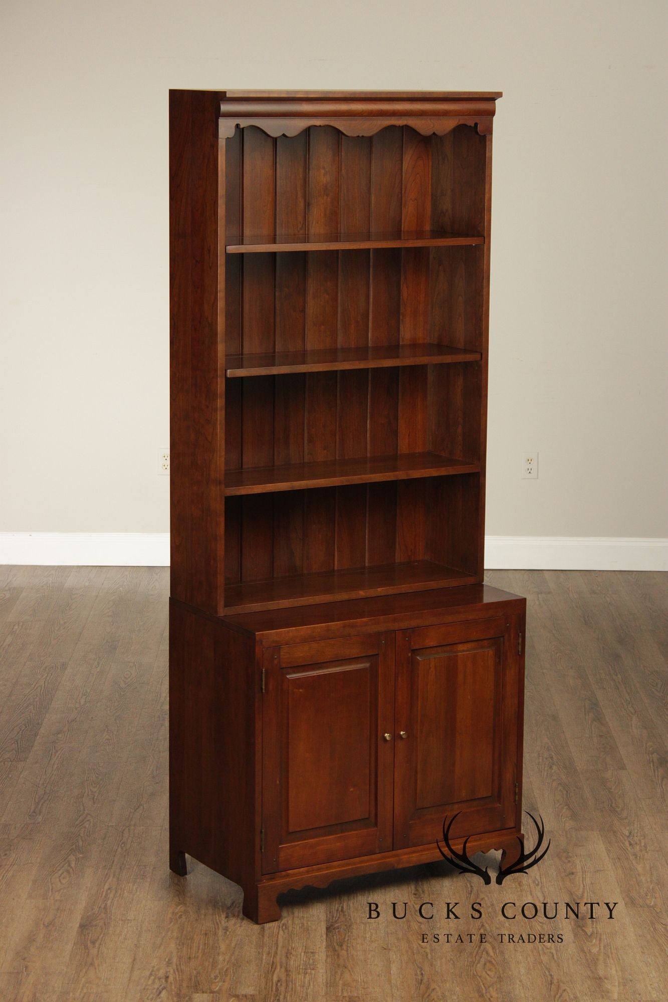 Stickley Vintage Pair Of Cherry Bookcases