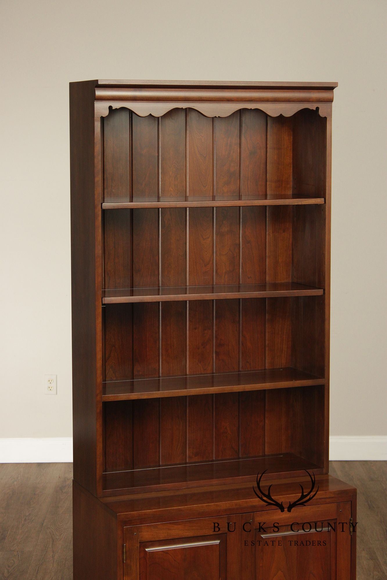 Stickley Vintage Pair Of Cherry Bookcases