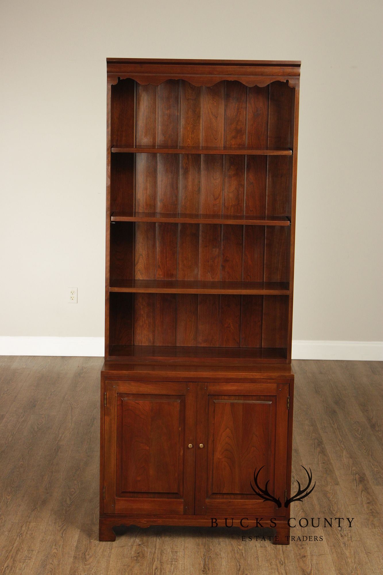 Stickley Vintage Pair Of Cherry Bookcases
