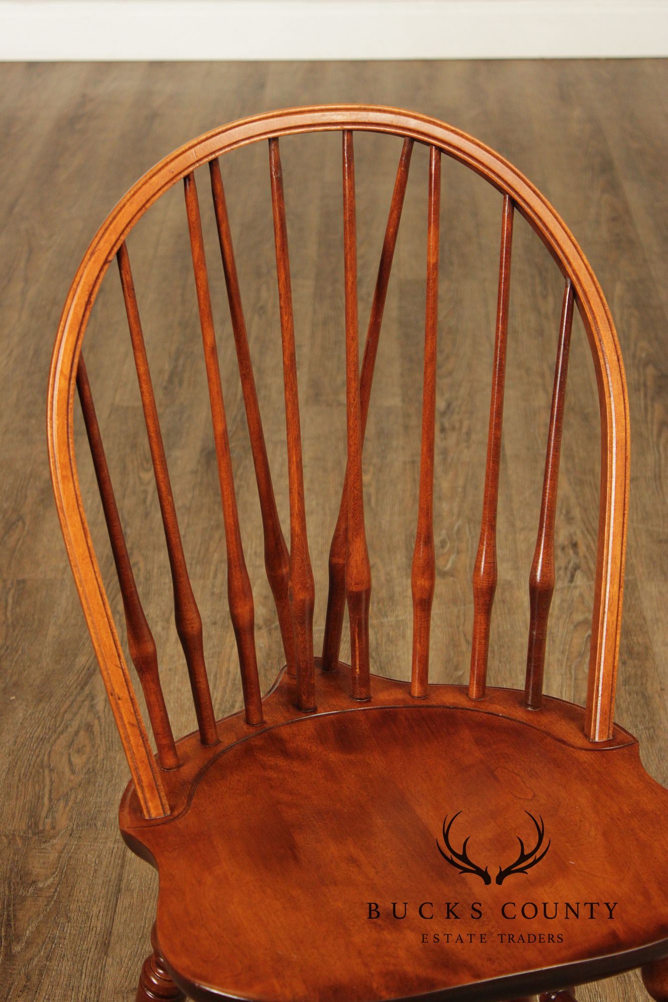 Nichols & Stone Set Of Four Maple Sack Back Windsor Dining Chairs