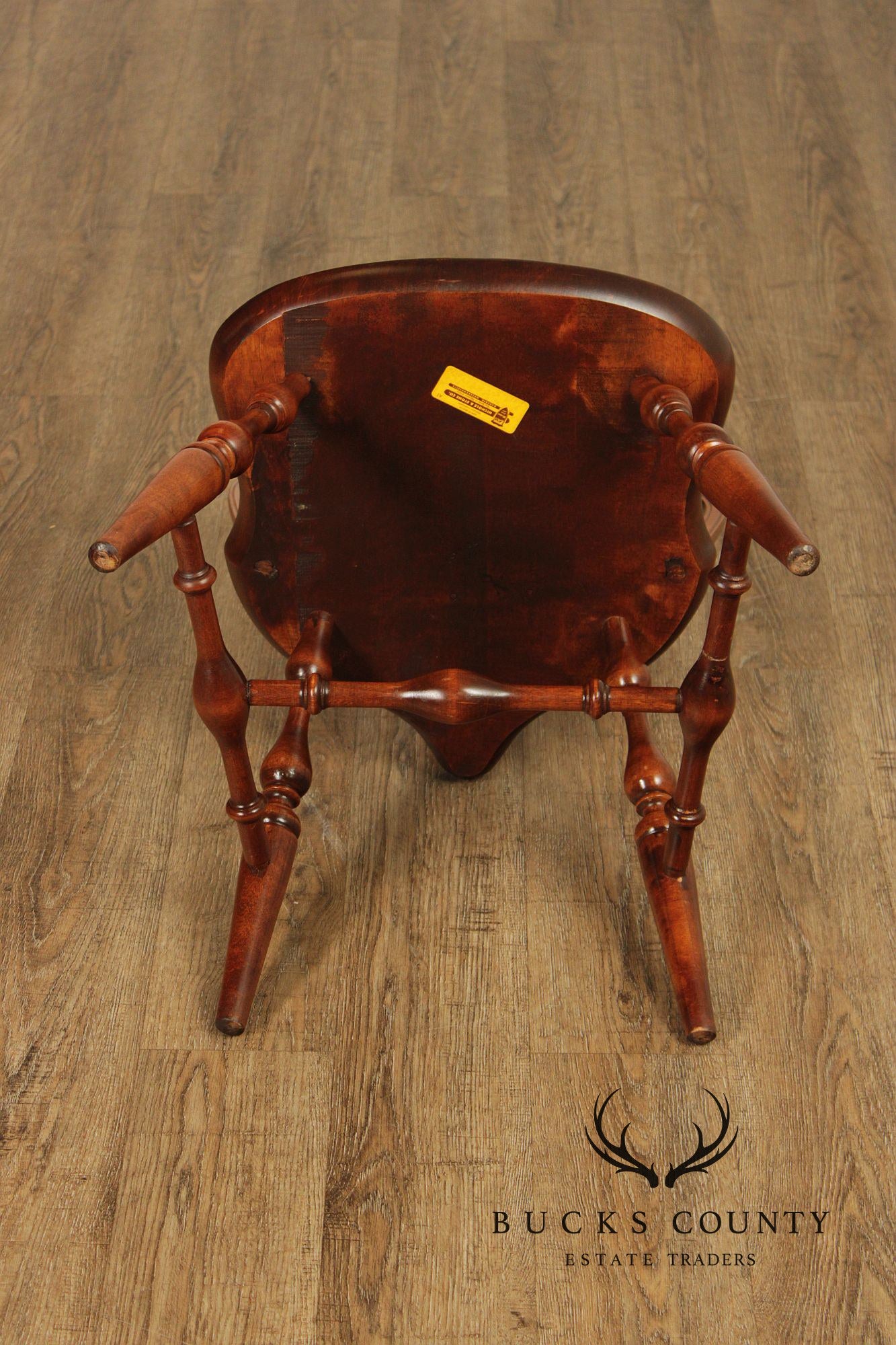 Nichols & Stone Set Of Four Maple Sack Back Windsor Dining Chairs