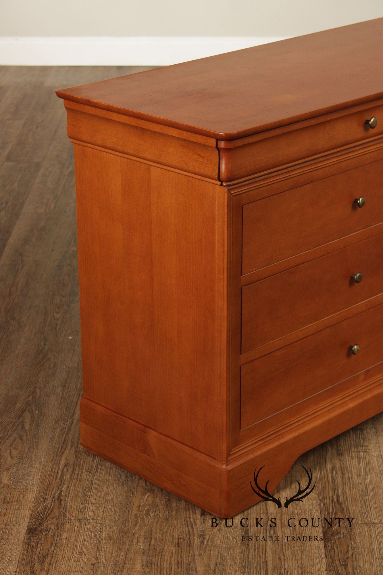 Louis Philippe Style Cherry Eight Drawer Dresser