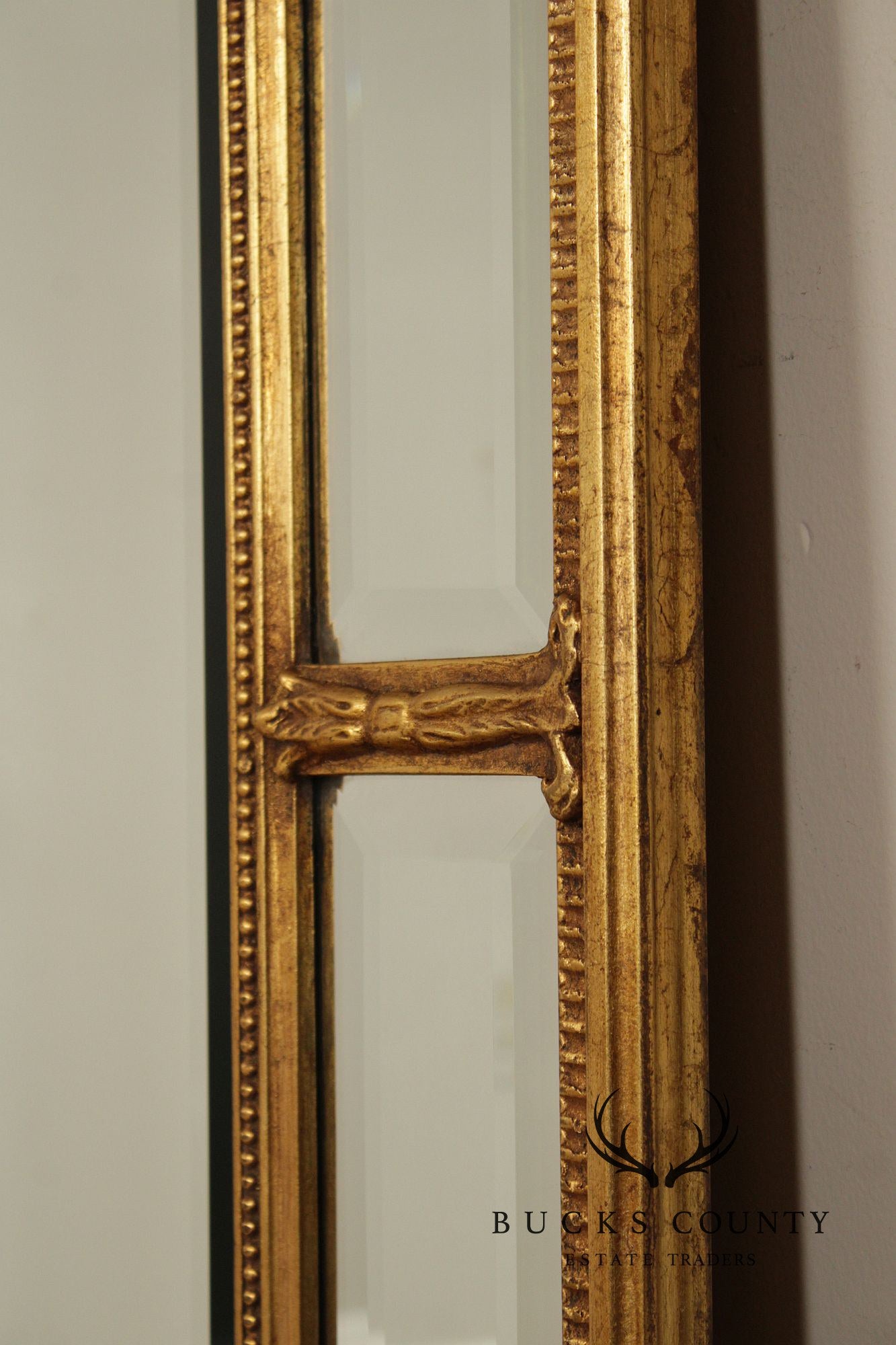 Friedman Brothers 'Magnolia' Giltwood Wall Mirror