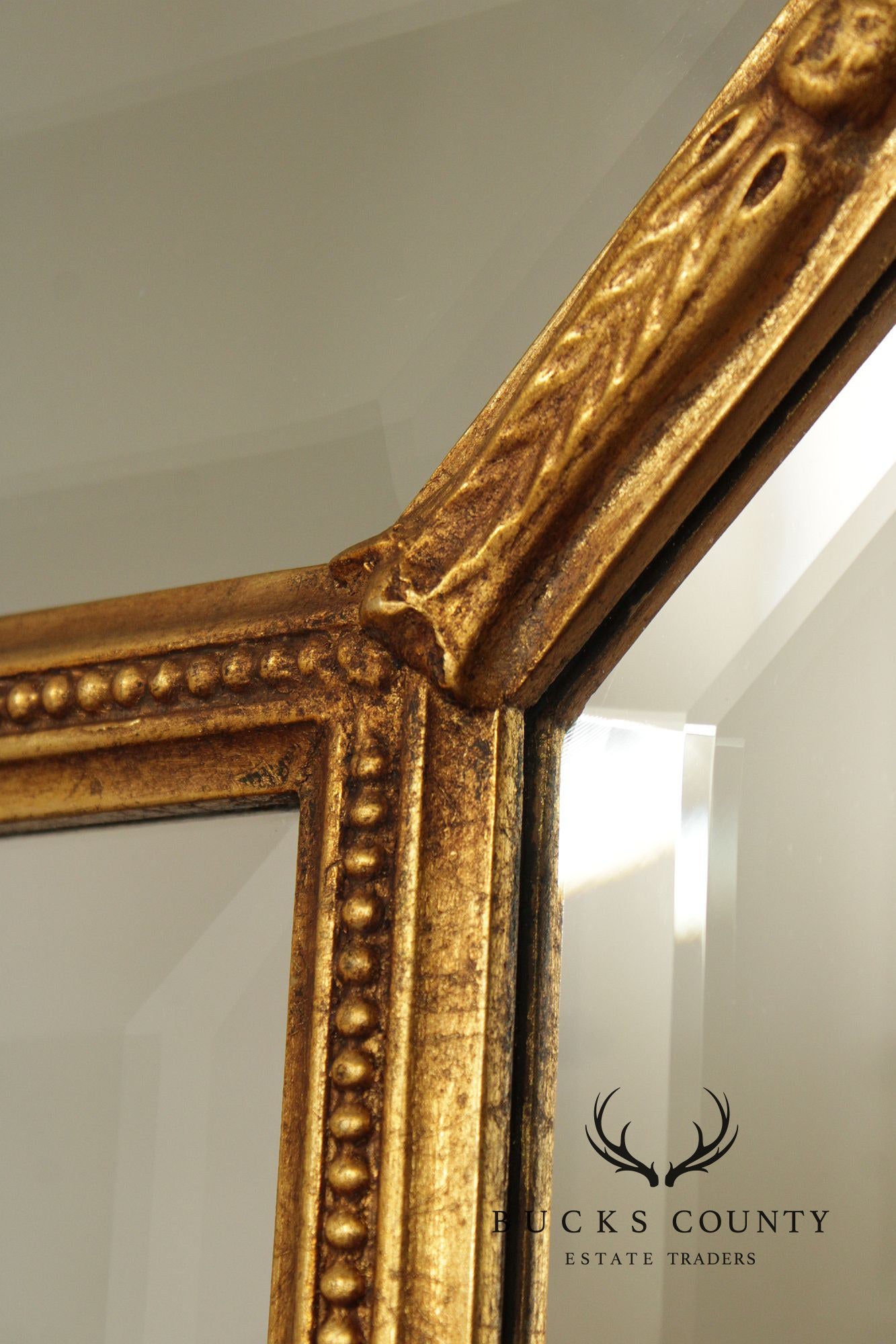 Friedman Brothers 'Magnolia' Giltwood Wall Mirror