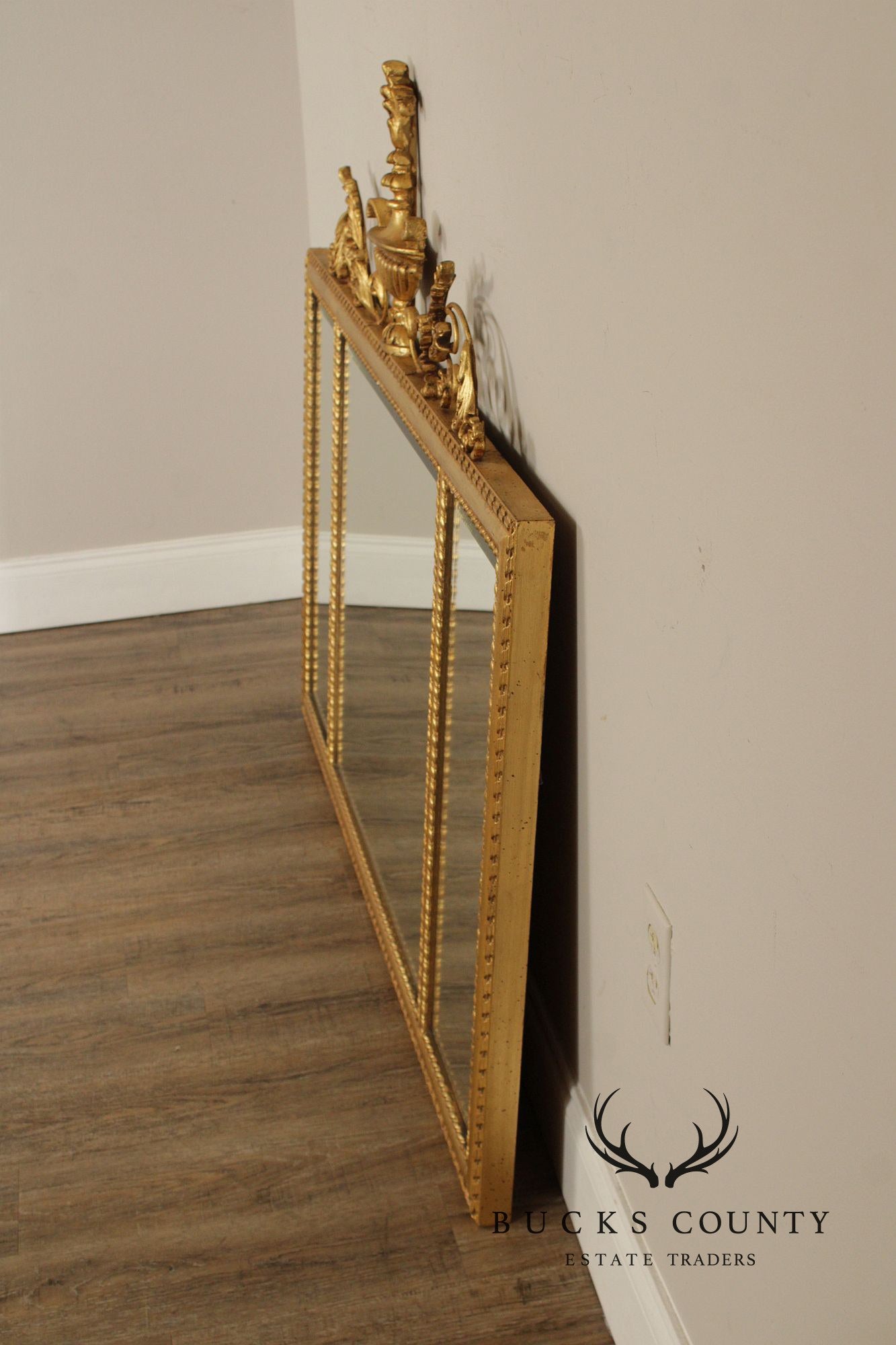 LaBarge Adam Style Giltwood Mantel Mirror