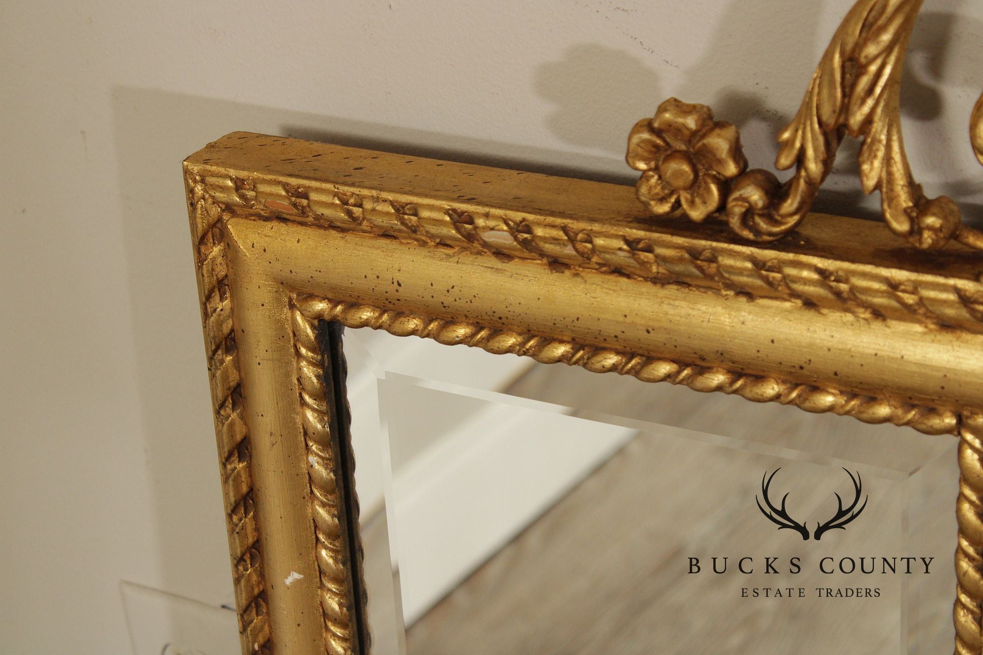 LaBarge Adam Style Giltwood Mantel Mirror