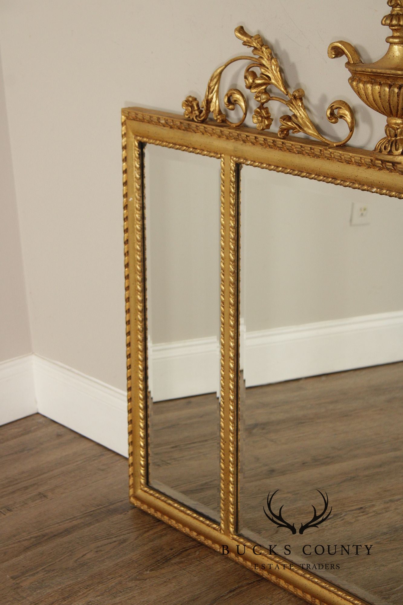 LaBarge Adam Style Giltwood Mantel Mirror