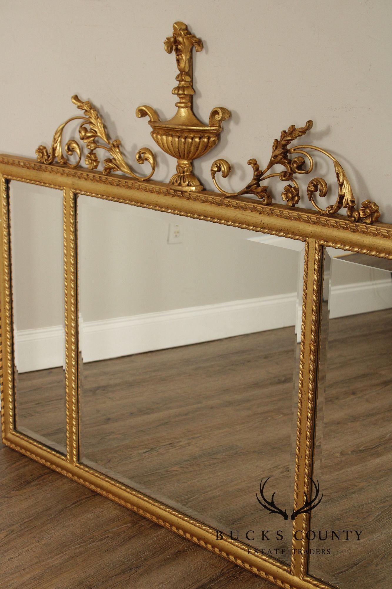 LaBarge Adam Style Giltwood Mantel Mirror